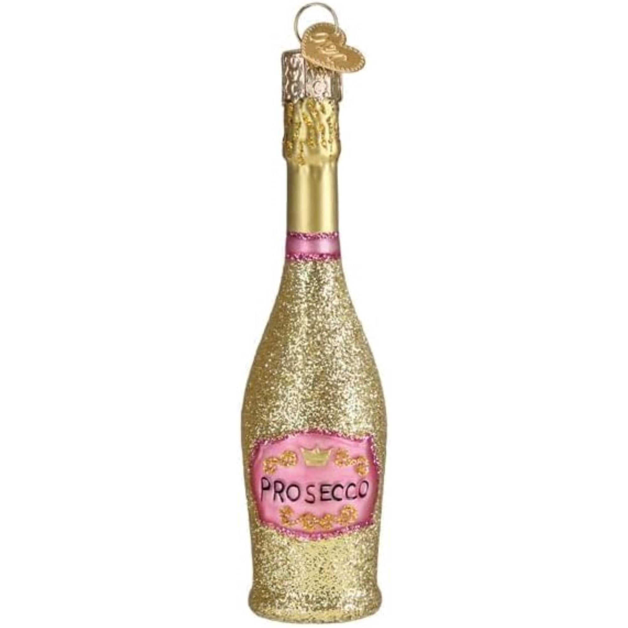 Old World Christmas 729343326430 Blown Glass Ornament for Christmas Tree - Prosecco Bottle
