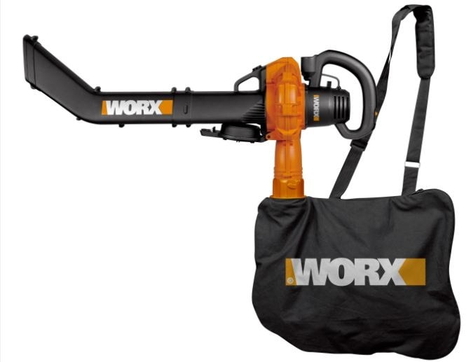 WORX 12 Amp 385 CFM 240 MPH Corded Electric Leaf Blower Vacuum