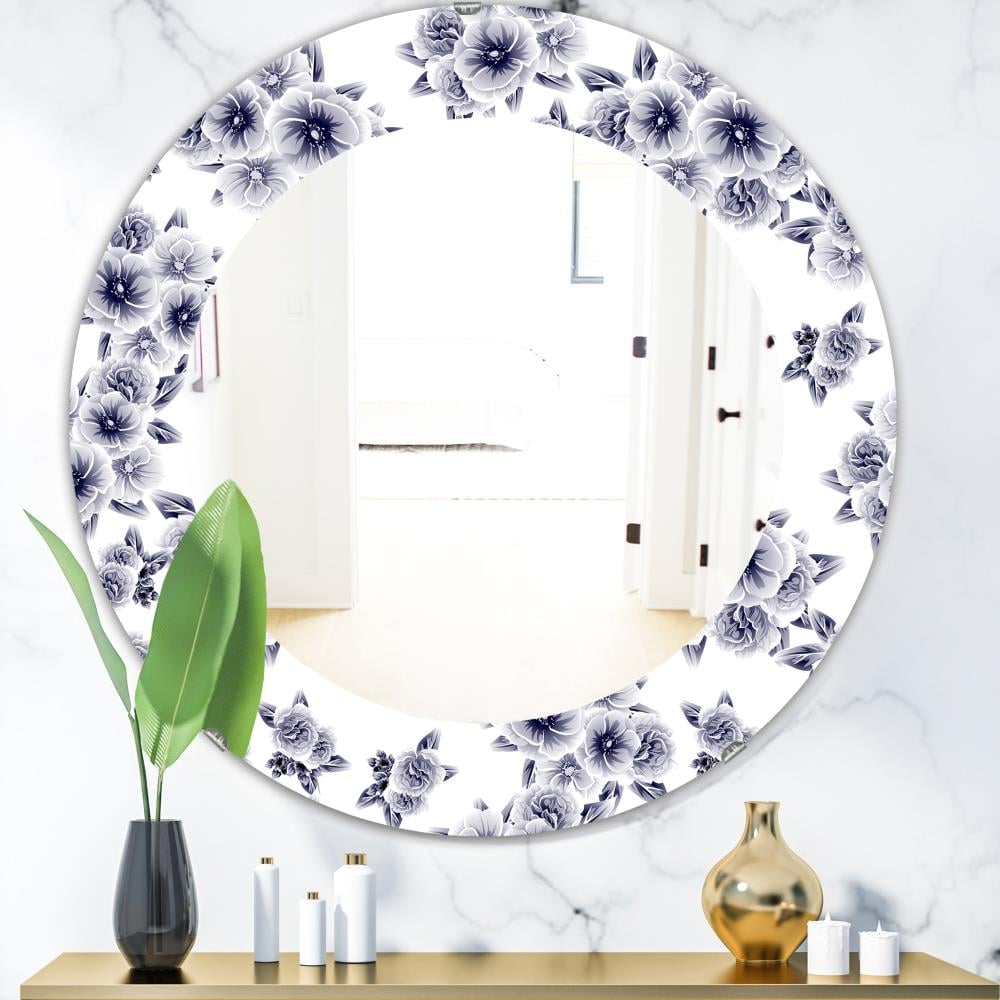 Round Mirrors Bathroom Mirror Gold - 24 Inches Circle Mirror for Wall  Mirror Geo