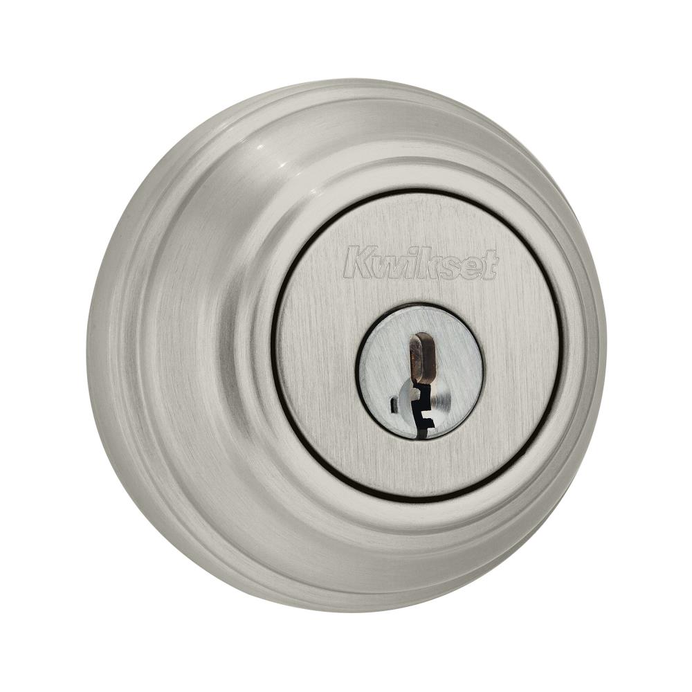 Kwikset 982-15S.DS Satin Nickel Single Cylinder Deadbolt with SmartKey