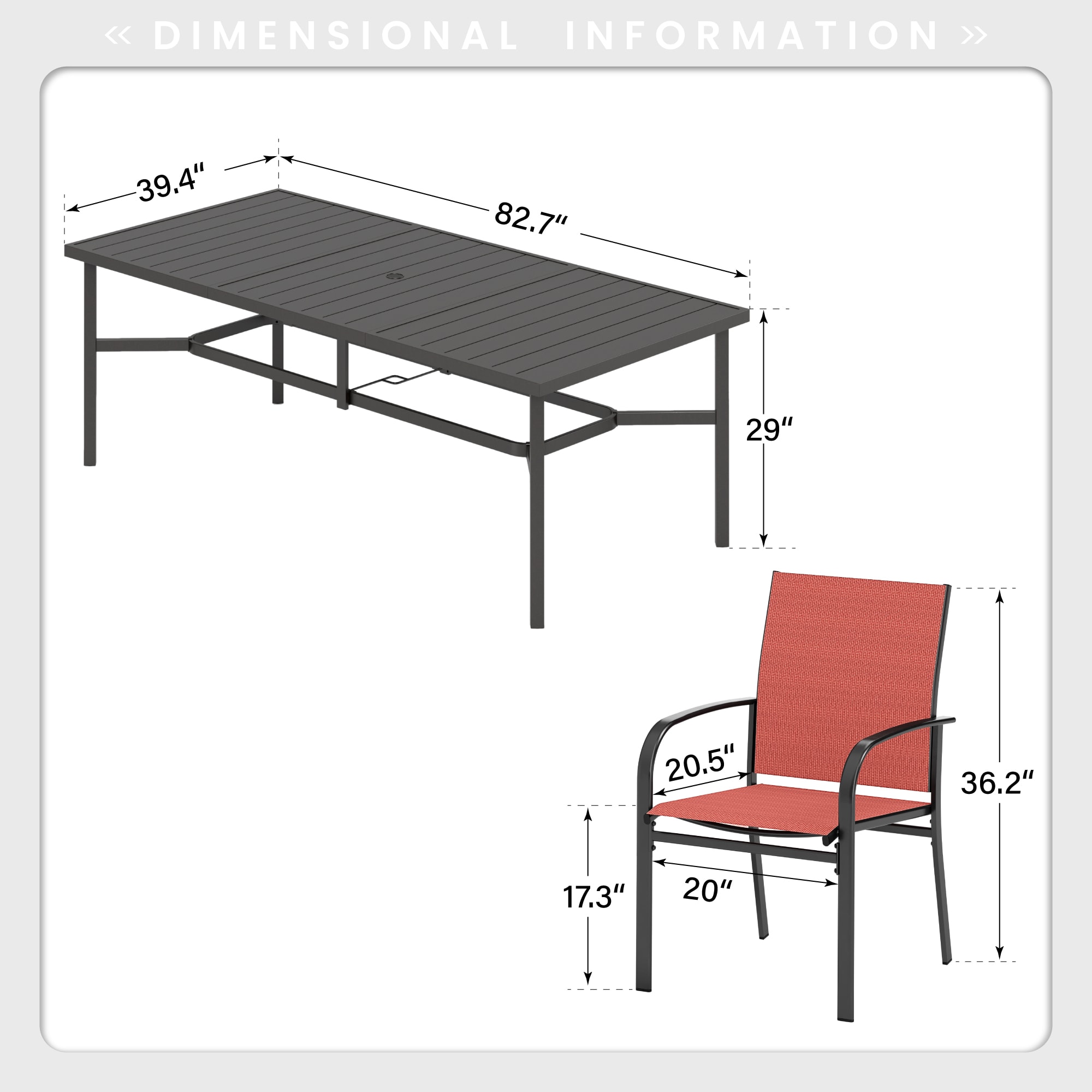 Sunshine Valley TC9-153R-453 Patio-Dining-Sets - View #10