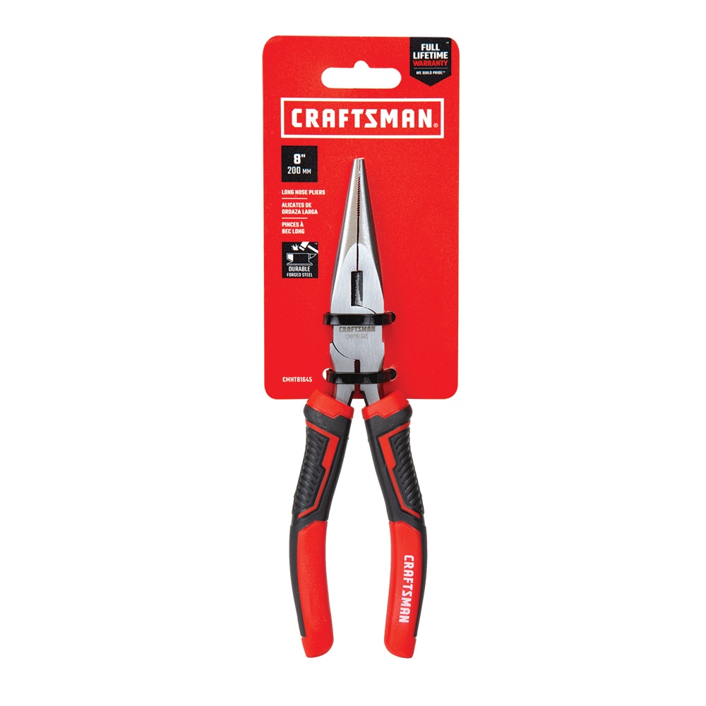 Craftsman 8 Long Needle-nose Pliers Wire Cutters TruGrip Insulated  LIFETIME WAR
