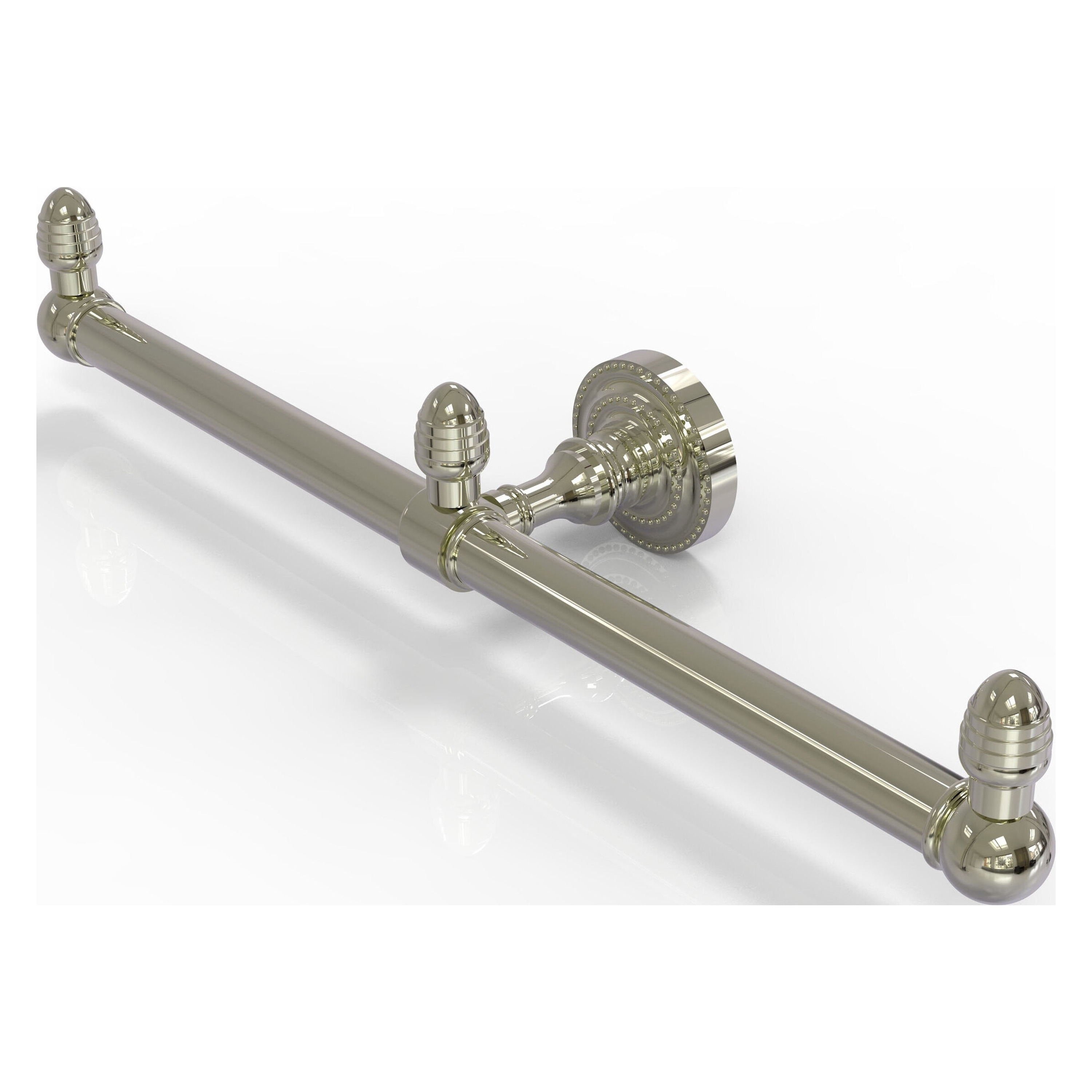 Allied Brass BPDT-HTB-2-PNI Dottingham 15-in double Polished Nickel Wall mount Double Towel Bar