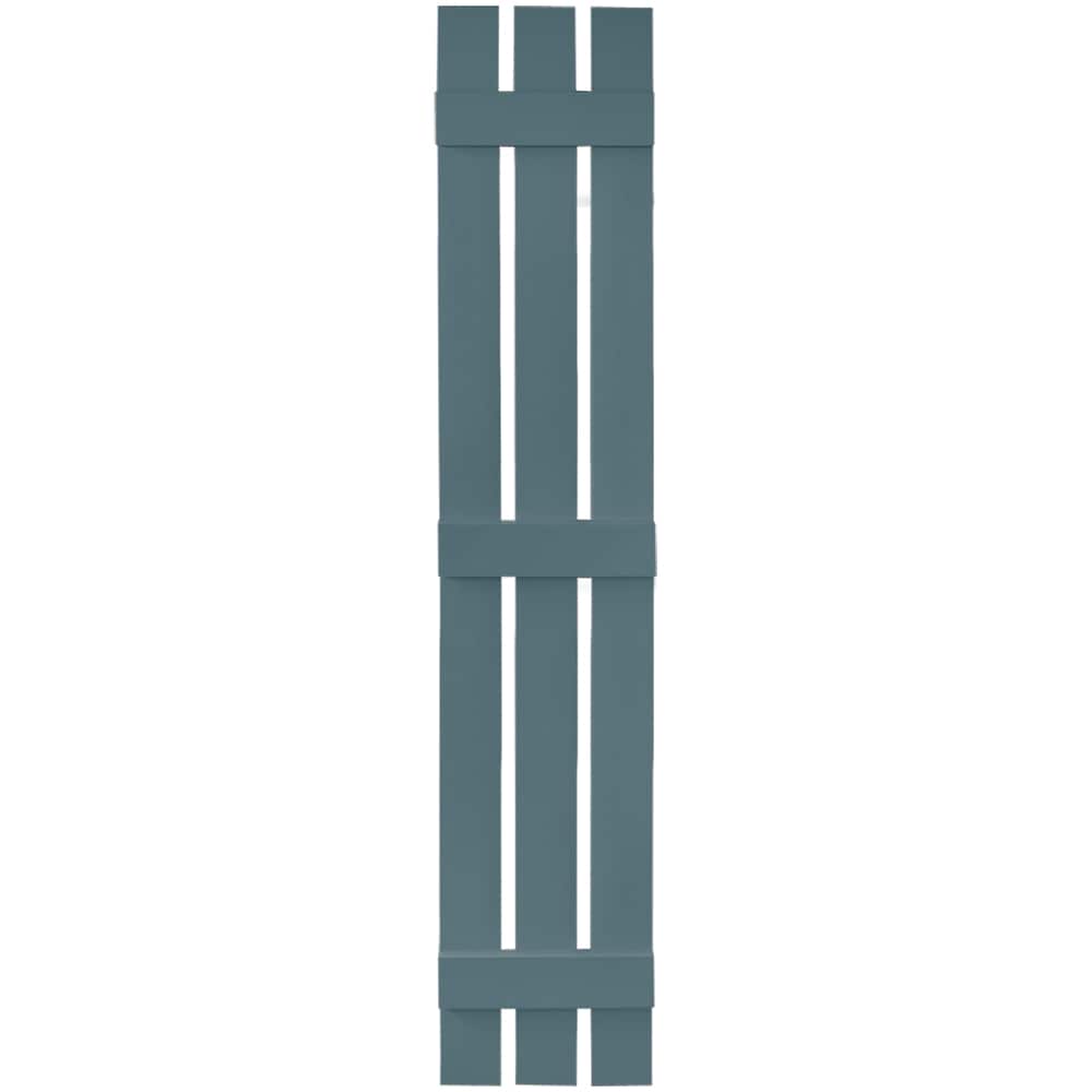 Vantage V5371271004 11.875-in W x 71-in H Blue Board and Batten Spaced Exterior Shutters