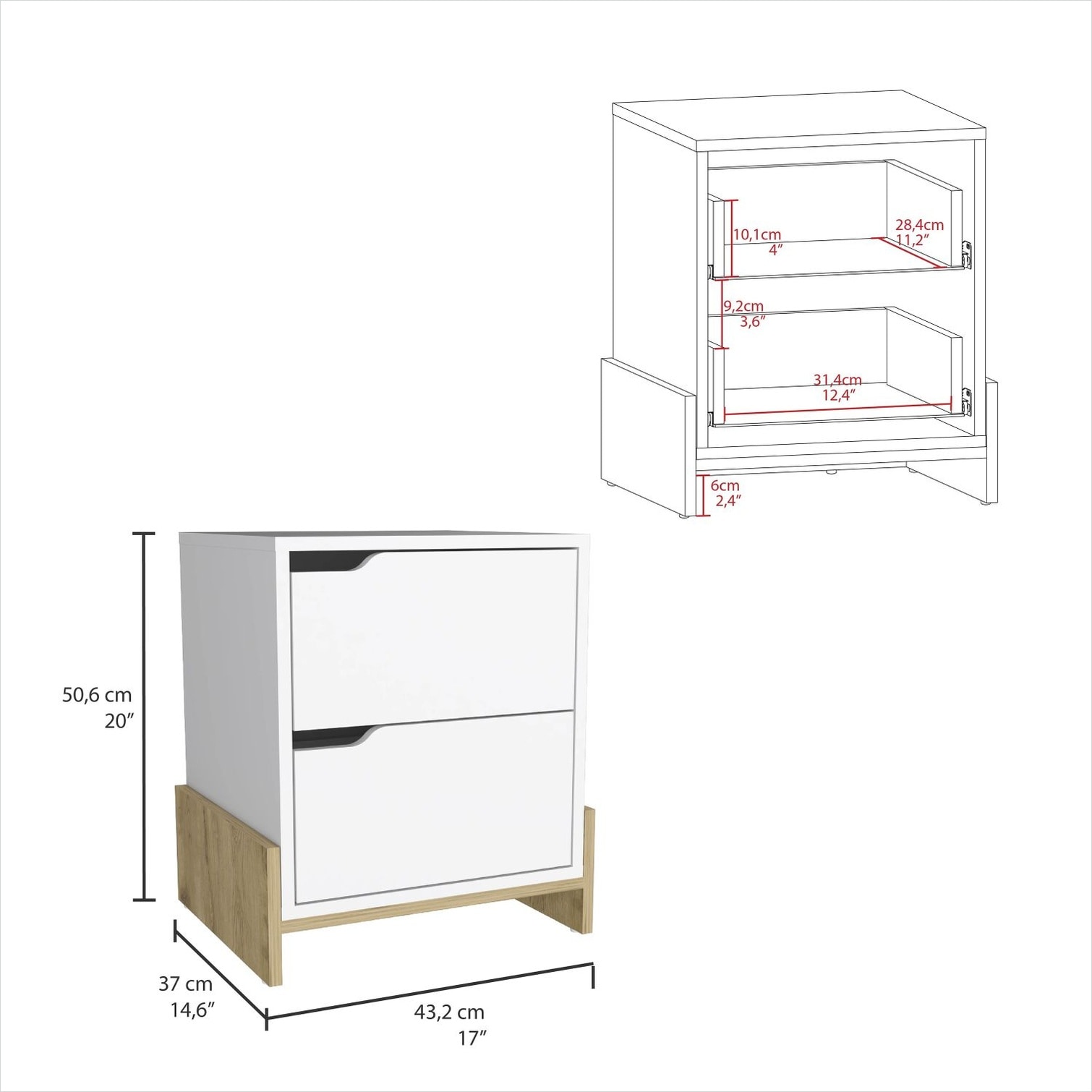SunJet XCDCZORUTB1B nightstands - View #4
