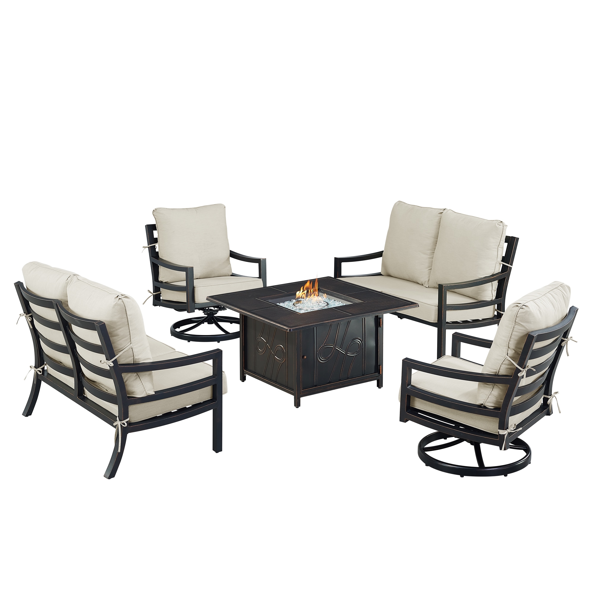 Oakland Living HUDSON2LS2CHREGISLGC Patio-Conversation-Sets - View #2