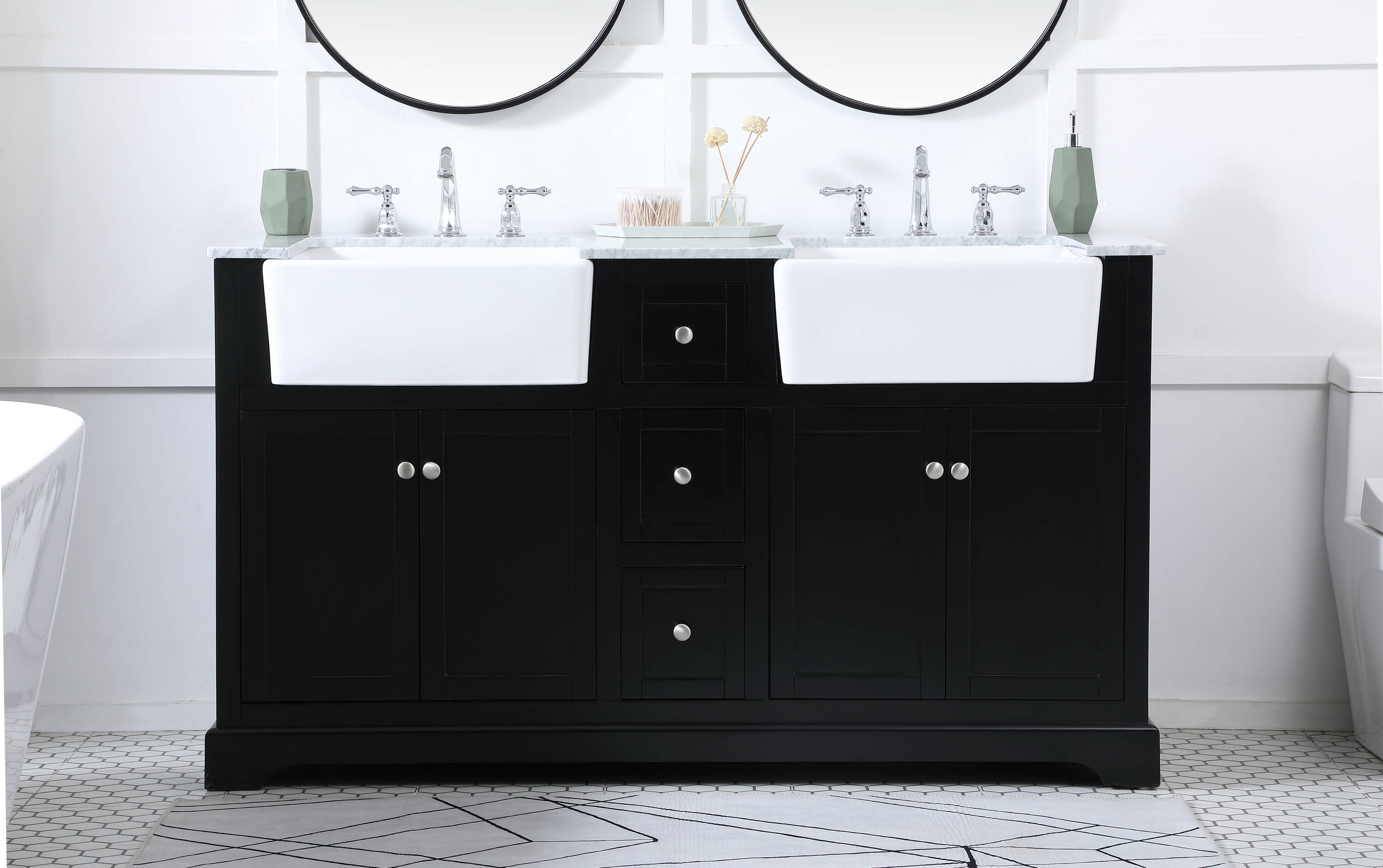 Elegant Decor HF180780DBK Bath-Vanity-Combo - View #2