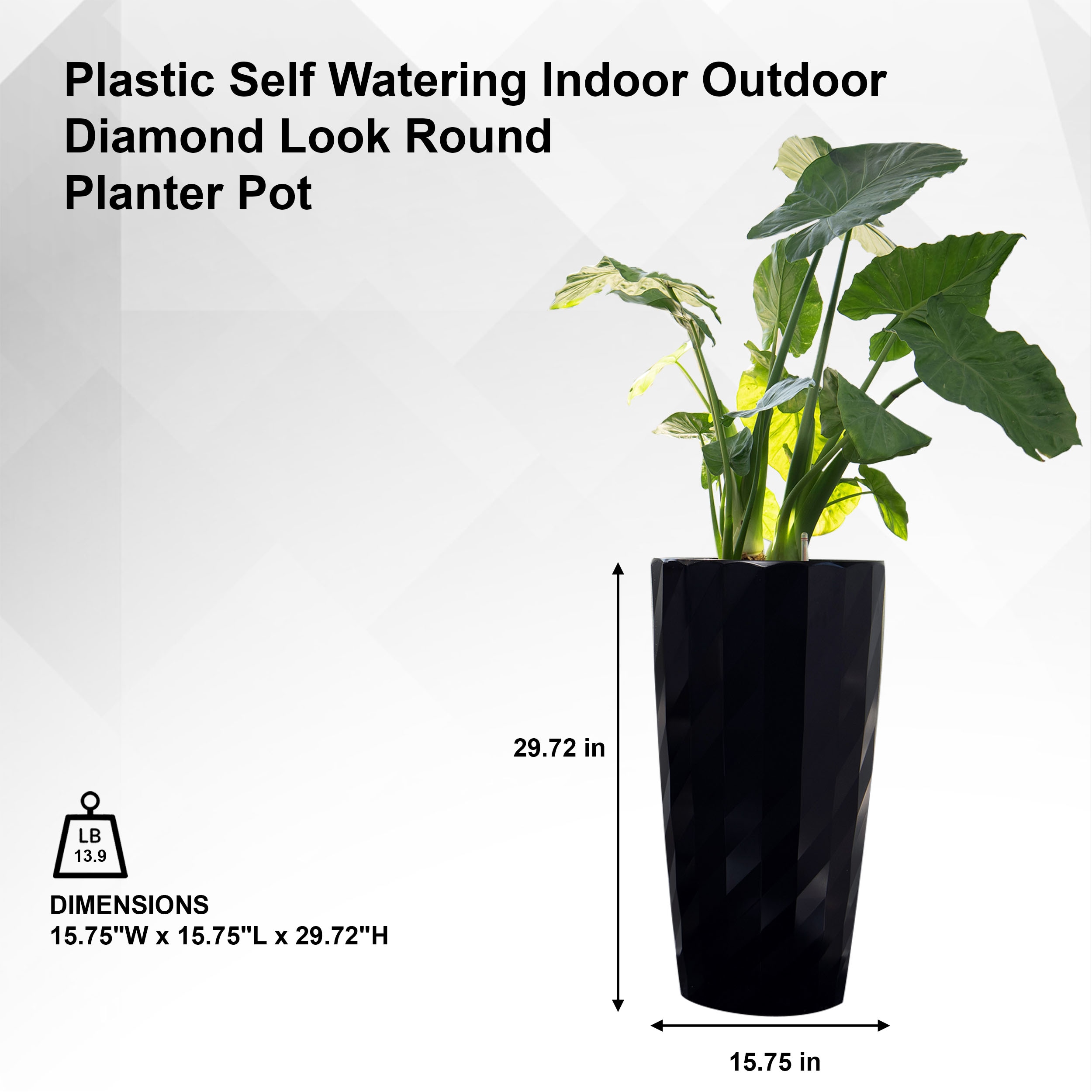 XBrand SWPL70BK Planter-Window-Box - View #2