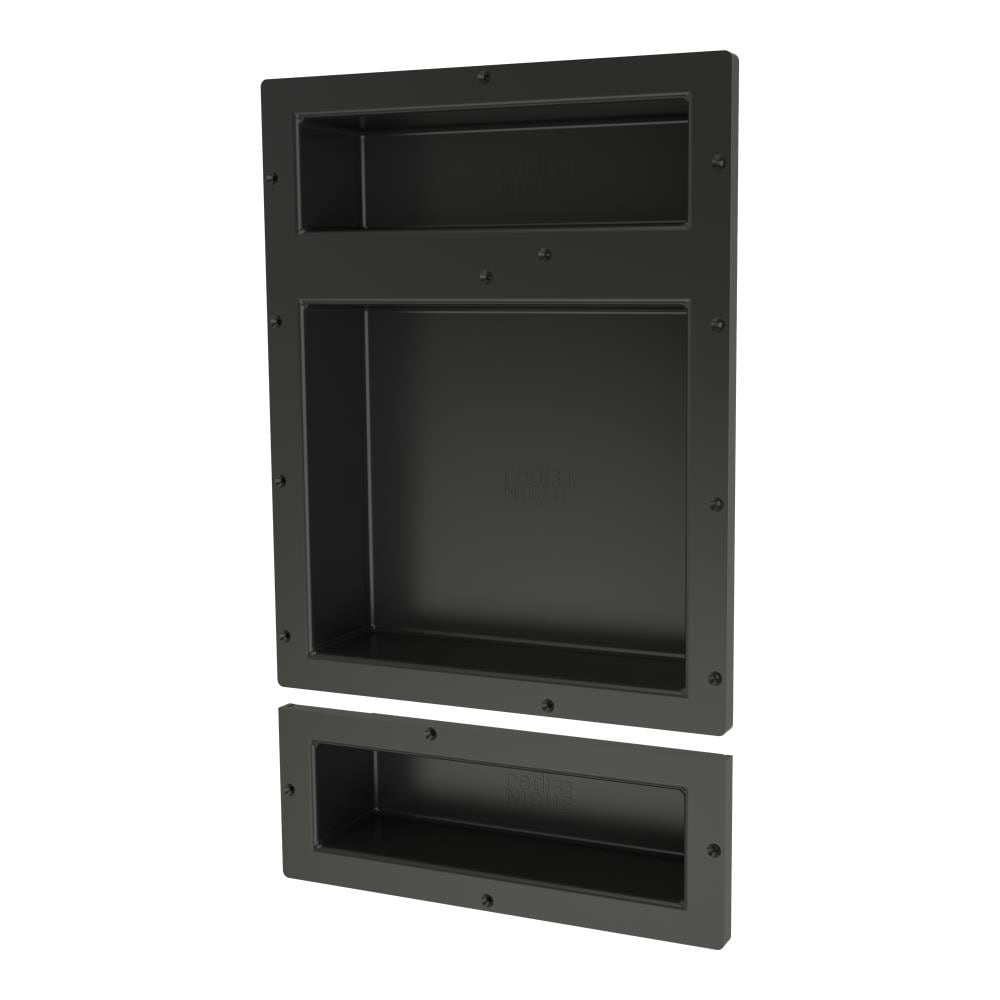 Tile Redi RNT1620DU-6 Niche Recessed Triple Shower Wall Shelf, 16-in W x 26-in H x 4-in D