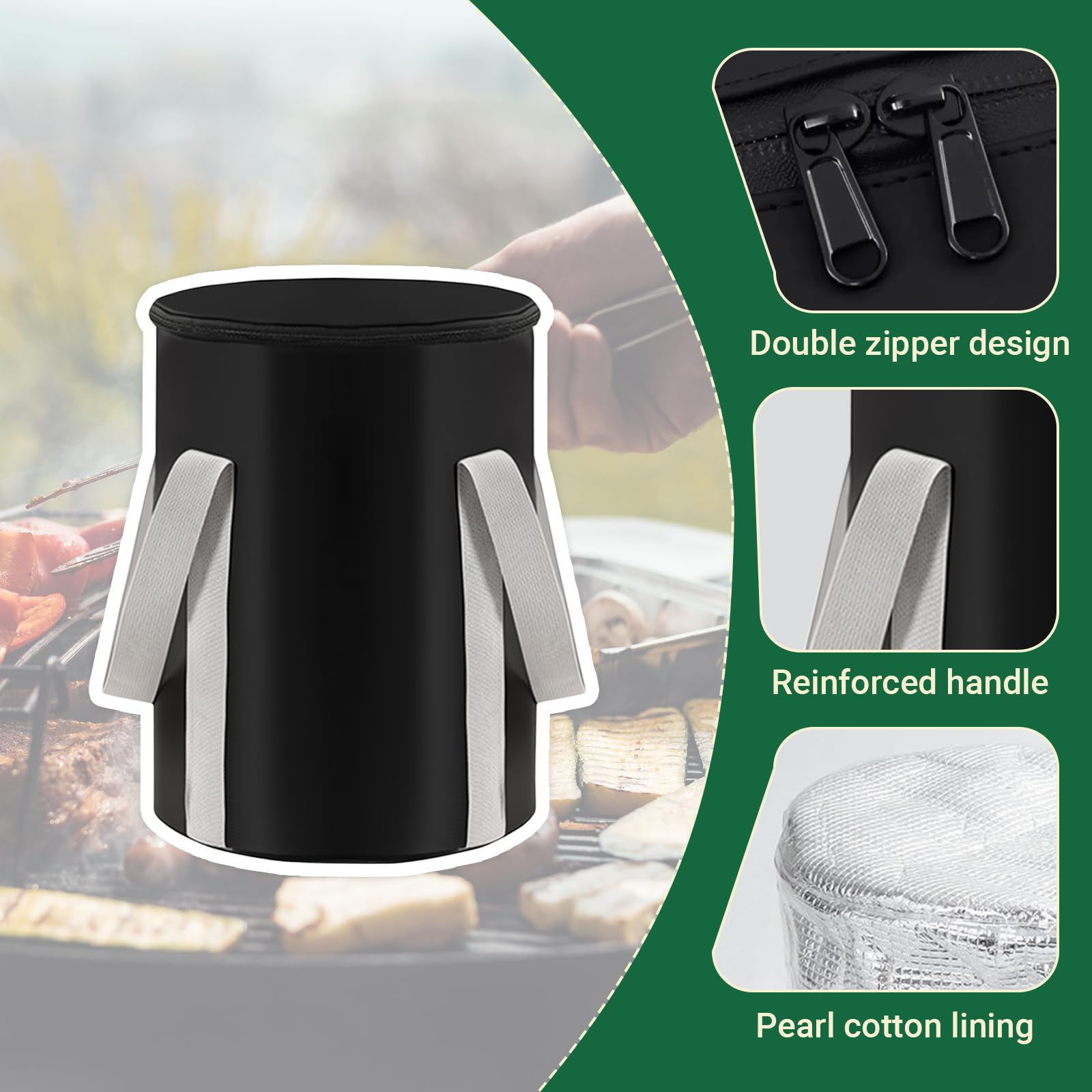 ITOPFOX 20 lb Wood Pellet Storage Bag Waterproof Portable Fuel ...