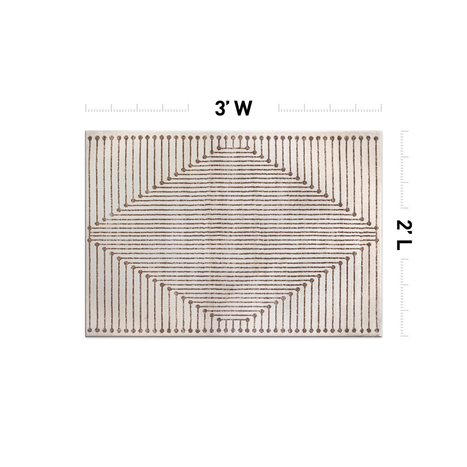 World Rug Gallery WR91BEIGE2X3 rugs - View #2