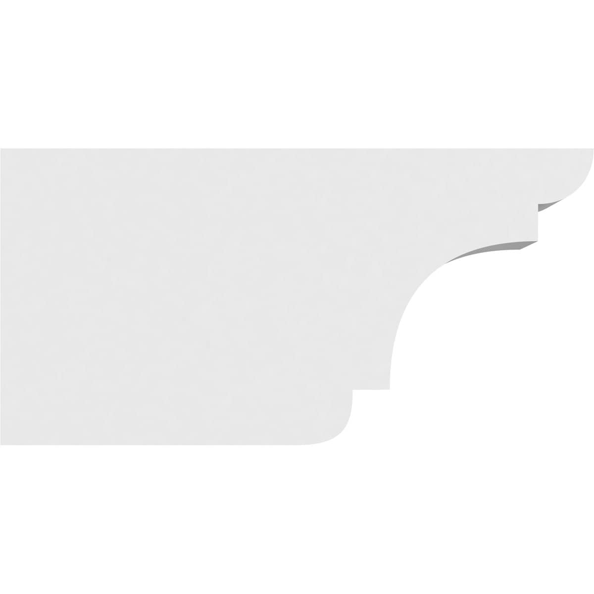 Ekena Millwork RFTP03X06X12NEB Exterior-Brackets-Braces - View #3