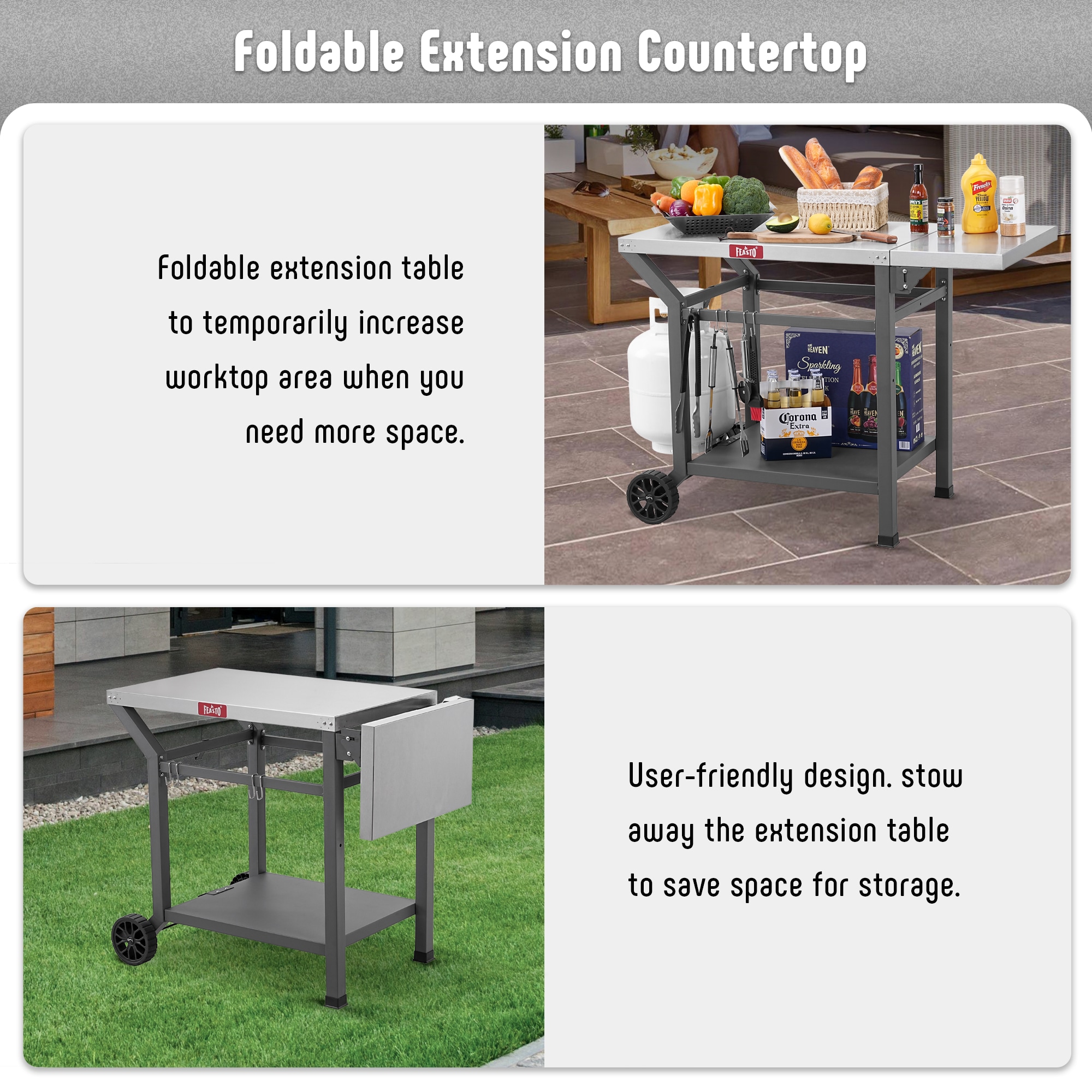 Feasto TF2037 Grill-Carts-Grill-Stands - View #5