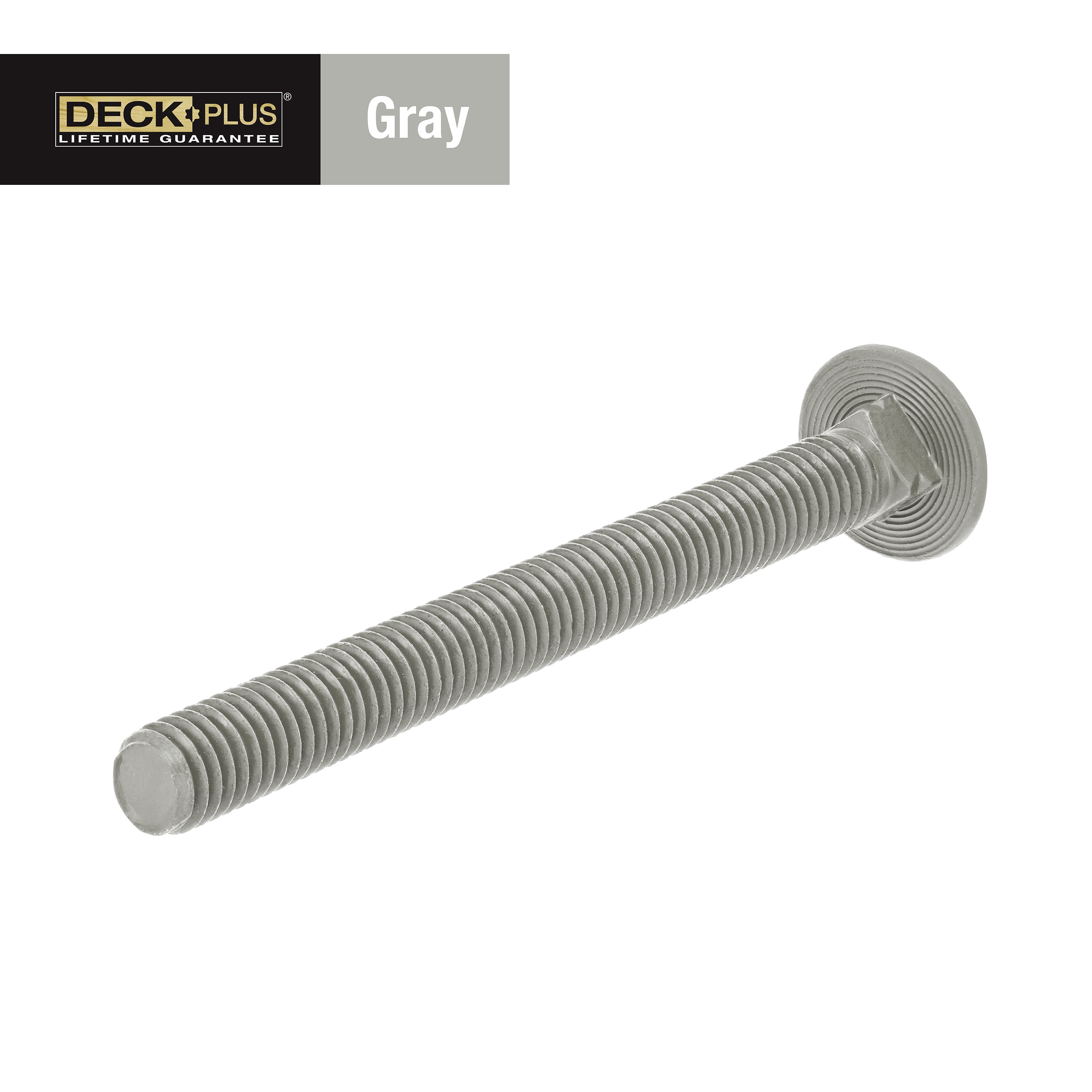 Deck Plus 261336 1/2-in x 4-in Coated Coarse Thread Exterior Carriage Bolt
