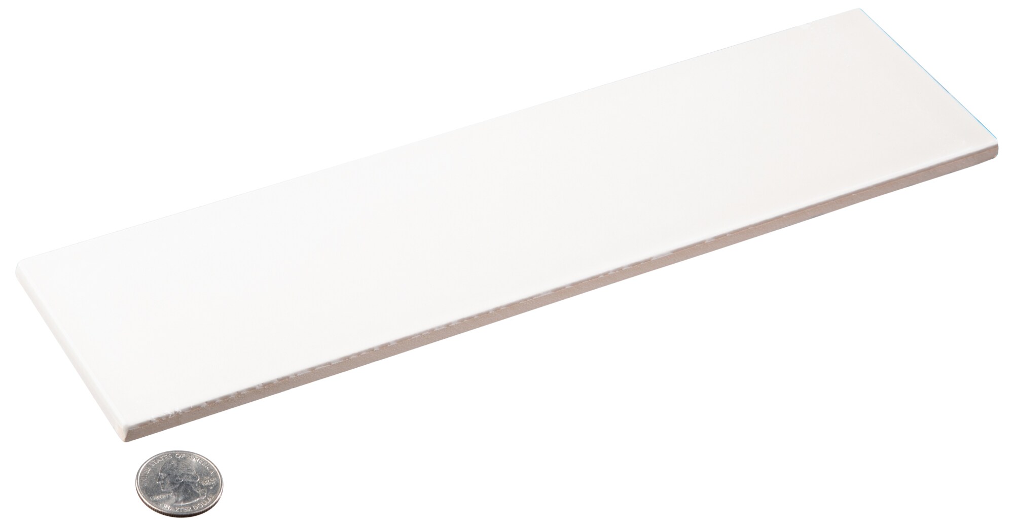 Galor-Nayim 3" x 12" Glossy White Ceramic Subway Tile