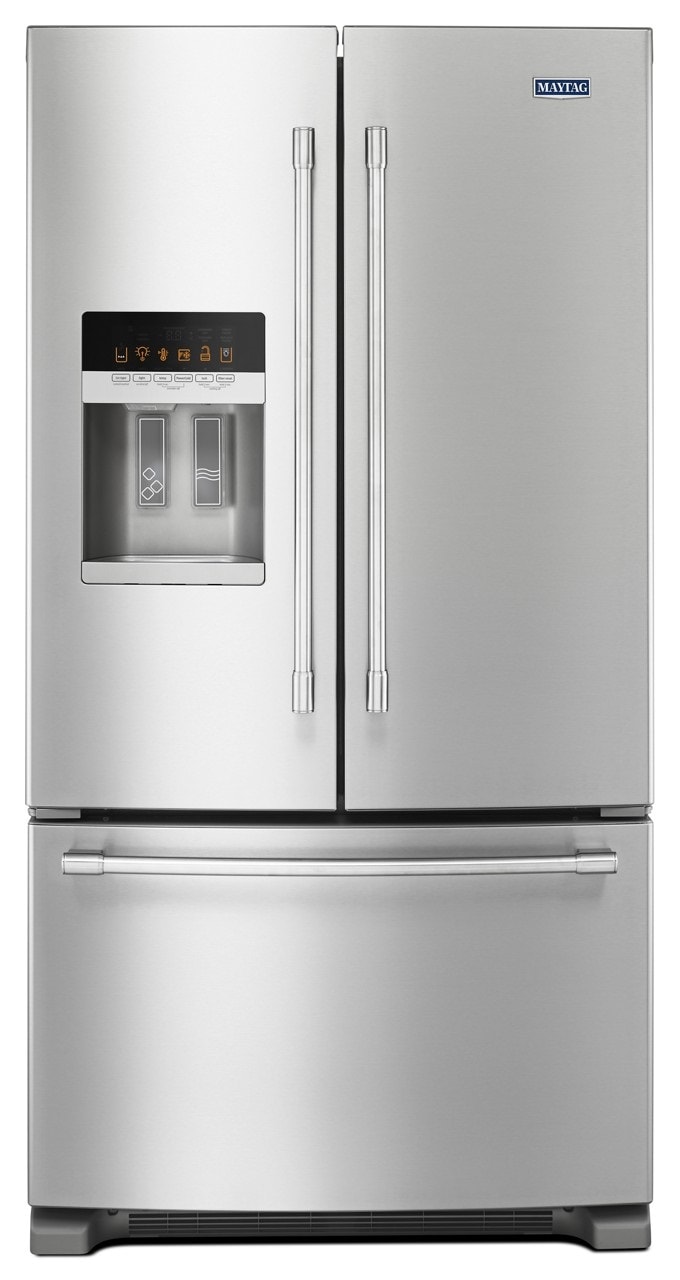 Maytag MFI2570FEZ Standard-Depth 24.7-cu ft 3 -Door French Door Refrigerator with Ice Maker with Water and Ice Dispenser ( Fingerprint Resistant Stainless Steel ) ENERGY STAR Certified