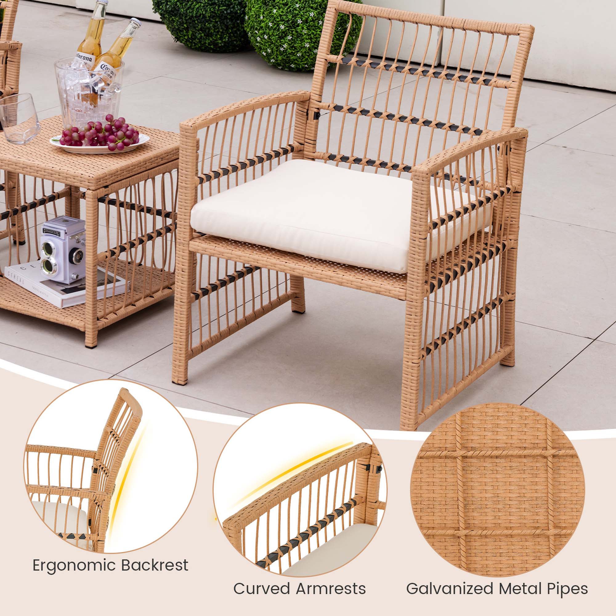 Costway HCST00116 Patio-Conversation-Sets - View #8