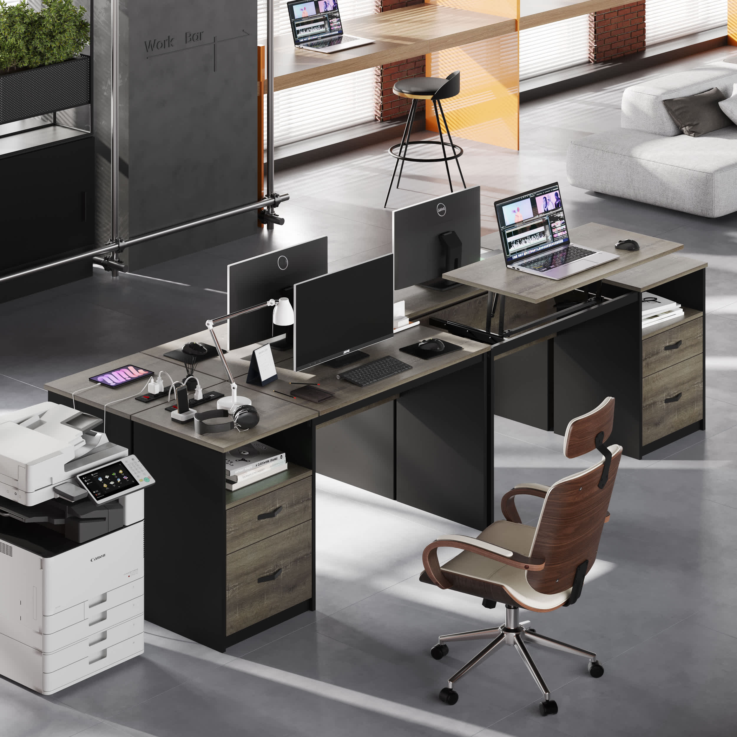 Bestier LOW-H101515NUS-RGOD desks - View #8