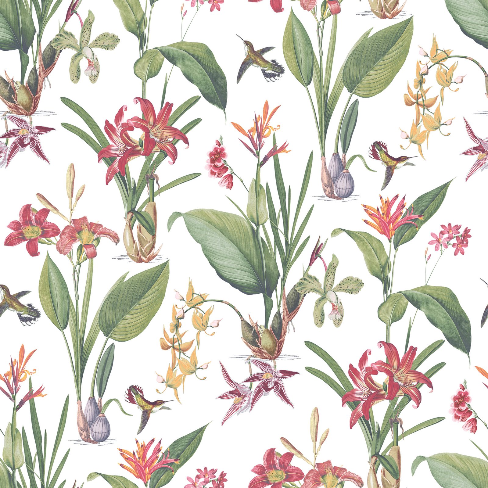 Galerie Secret Garden Cottage Botanical Multi-coloured Wallpaper G78505 ...