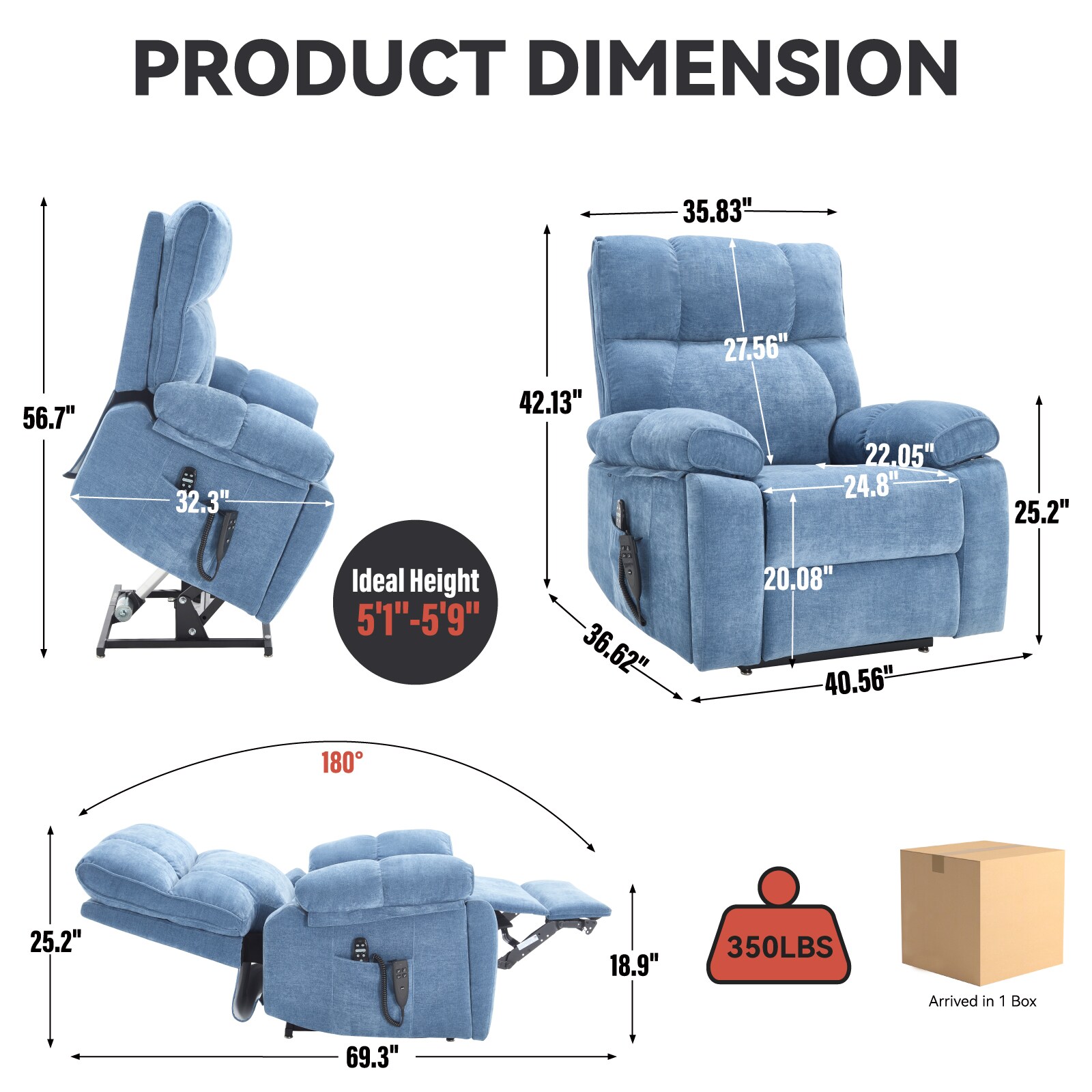 Mondawe MO-8027-BL recliners - View #9