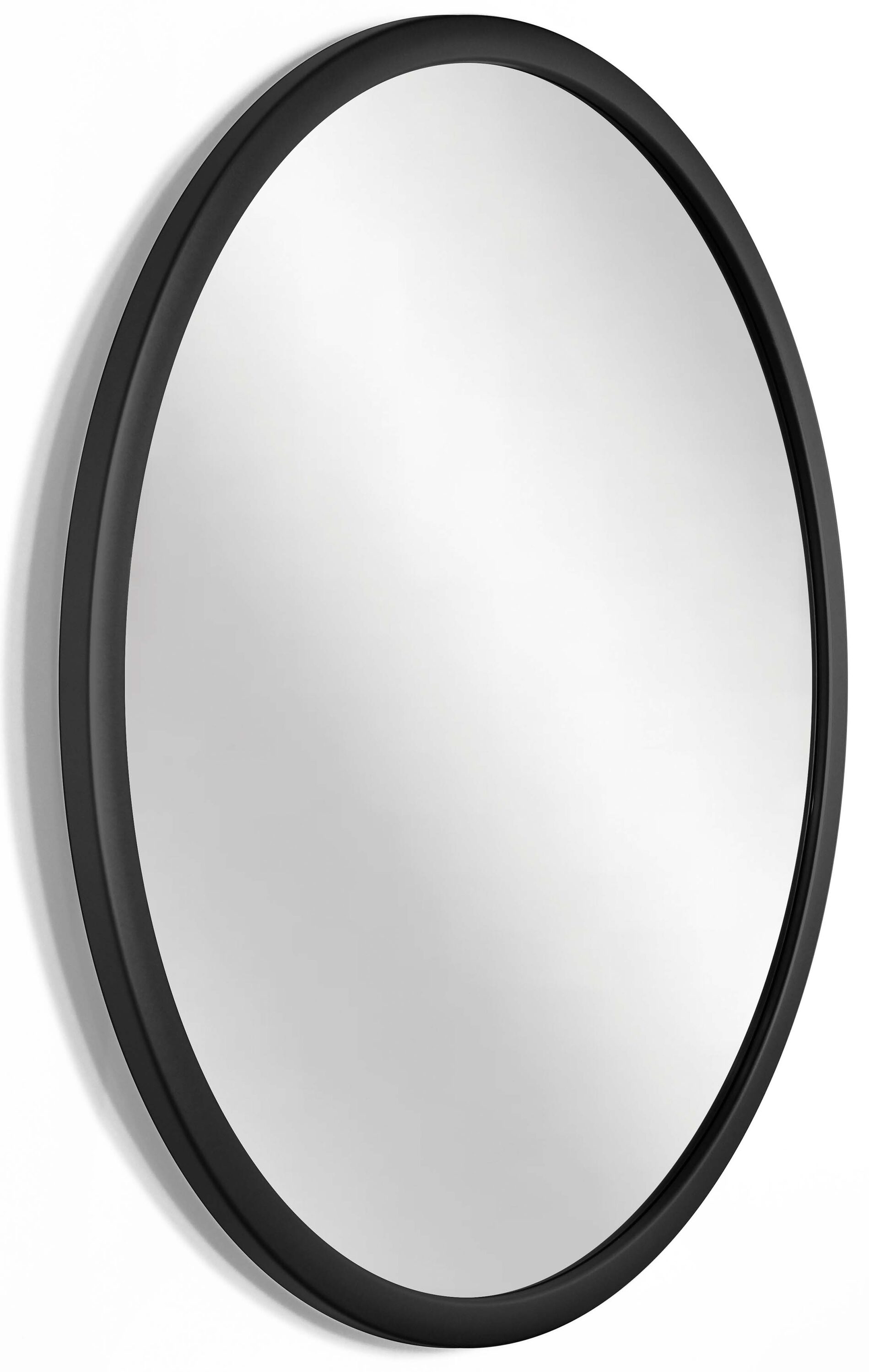 Black Round Infinity Mirror