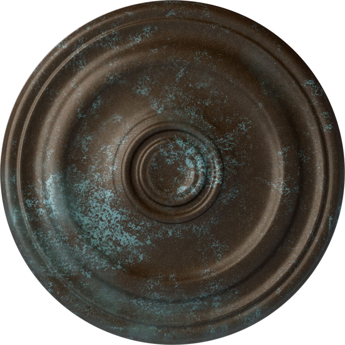 Ekena Millwork CM16KPBBS Kepler Traditional 15.875-in W x 15.875-in L Bronze Blue Patina Polyurethane Ceiling Medallion