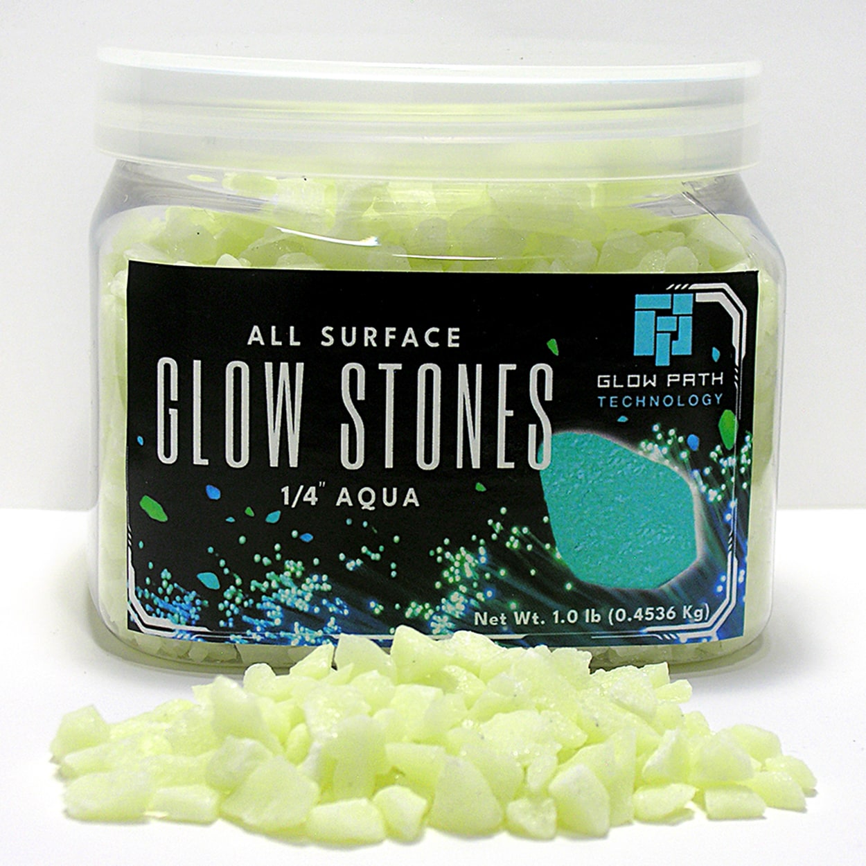 Glow Path Technology AG141 1-lb Blue Decorative Rock (Less than 0.5-in Rock Size)