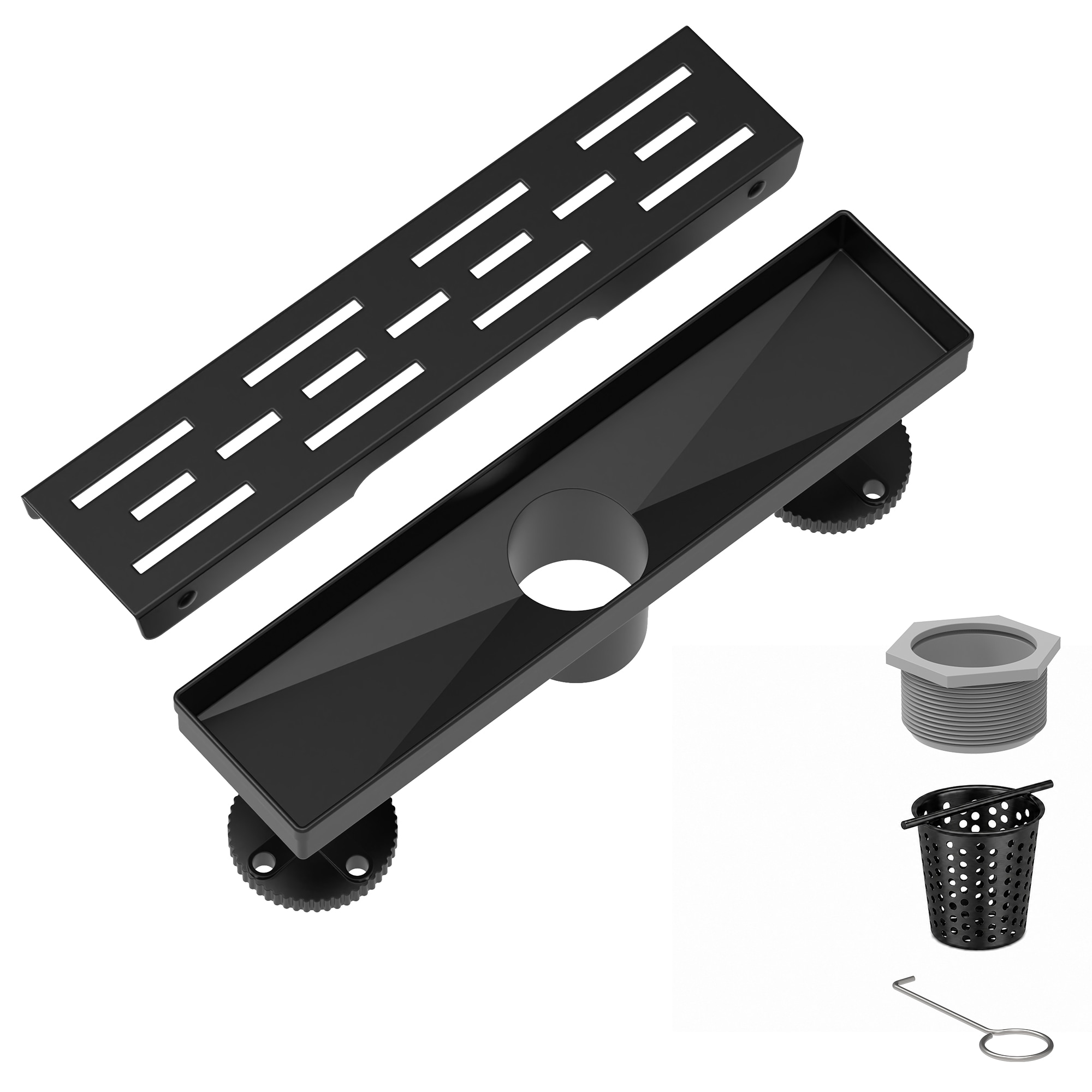 BWE - Dreamline 12" 304SS Liner Shower Drain MB with Flange