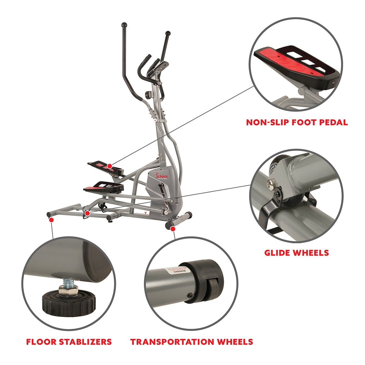 Sunny Health & Fitness SF-E3810 ellipticals - View #6
