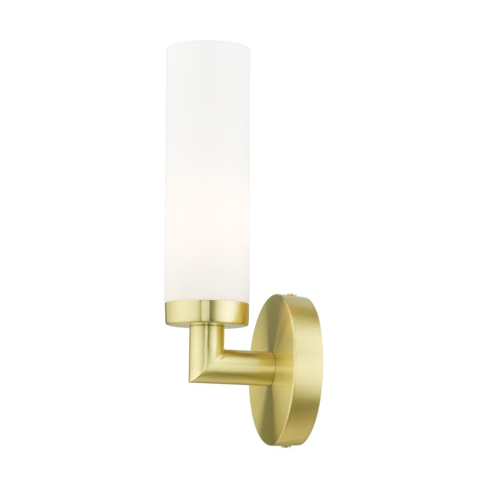 Aero Satin Brass Direct Wired 11" Modern Wall Sconce