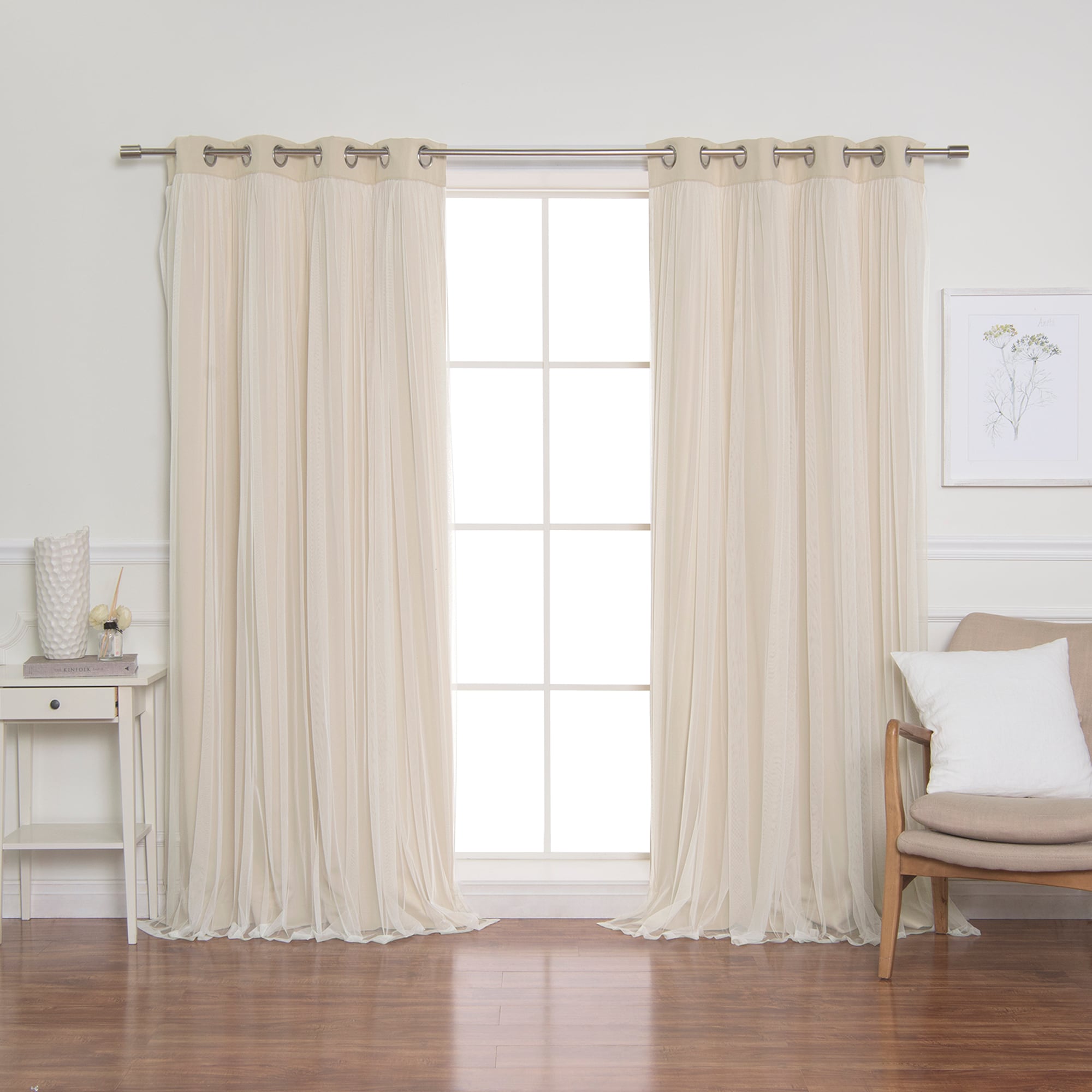 Best Home Fashion GR-MARRYME-84-BEIGE curtains - View #5
