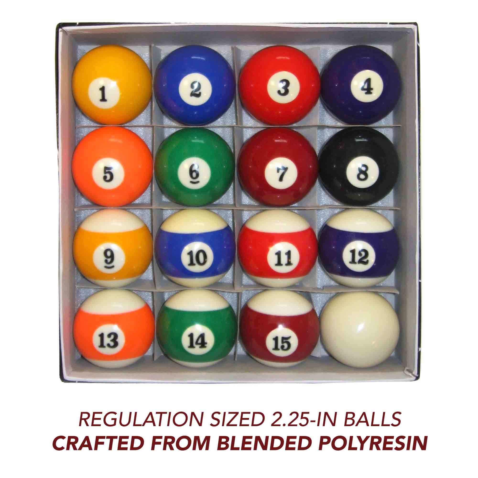 BILIYARD Pool Balls Set 2-1/4 Billiard Table Balls Regulation