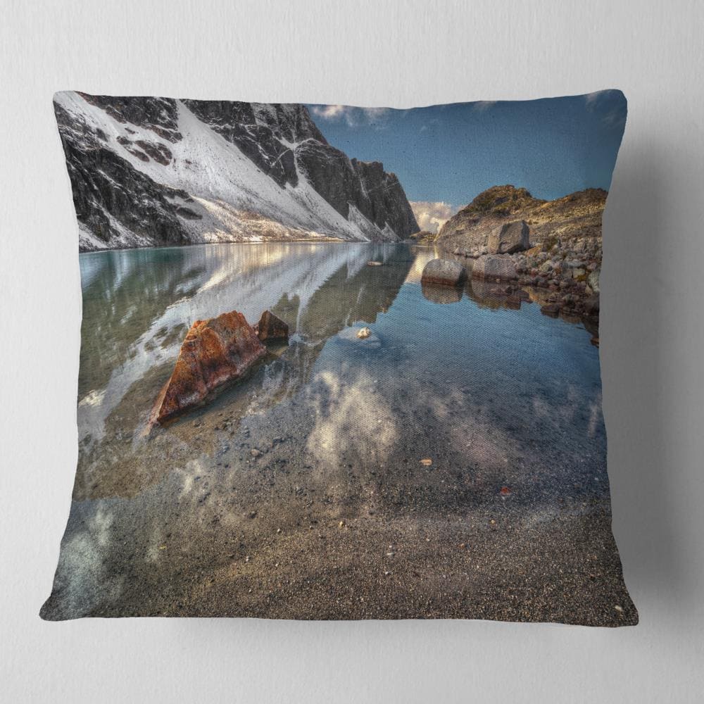 Designart CU14502-16-16 16-in x 16-in White Indoor Decorative Pillow