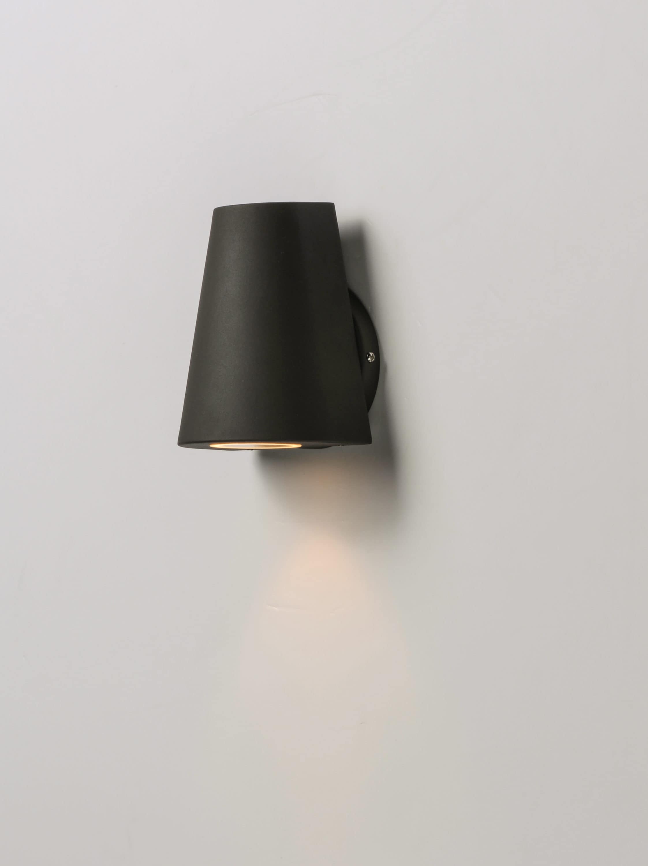 Sleek Bronze & Black LED Outdoor Wall Sconce - Dimmable and Weather-Resistant
