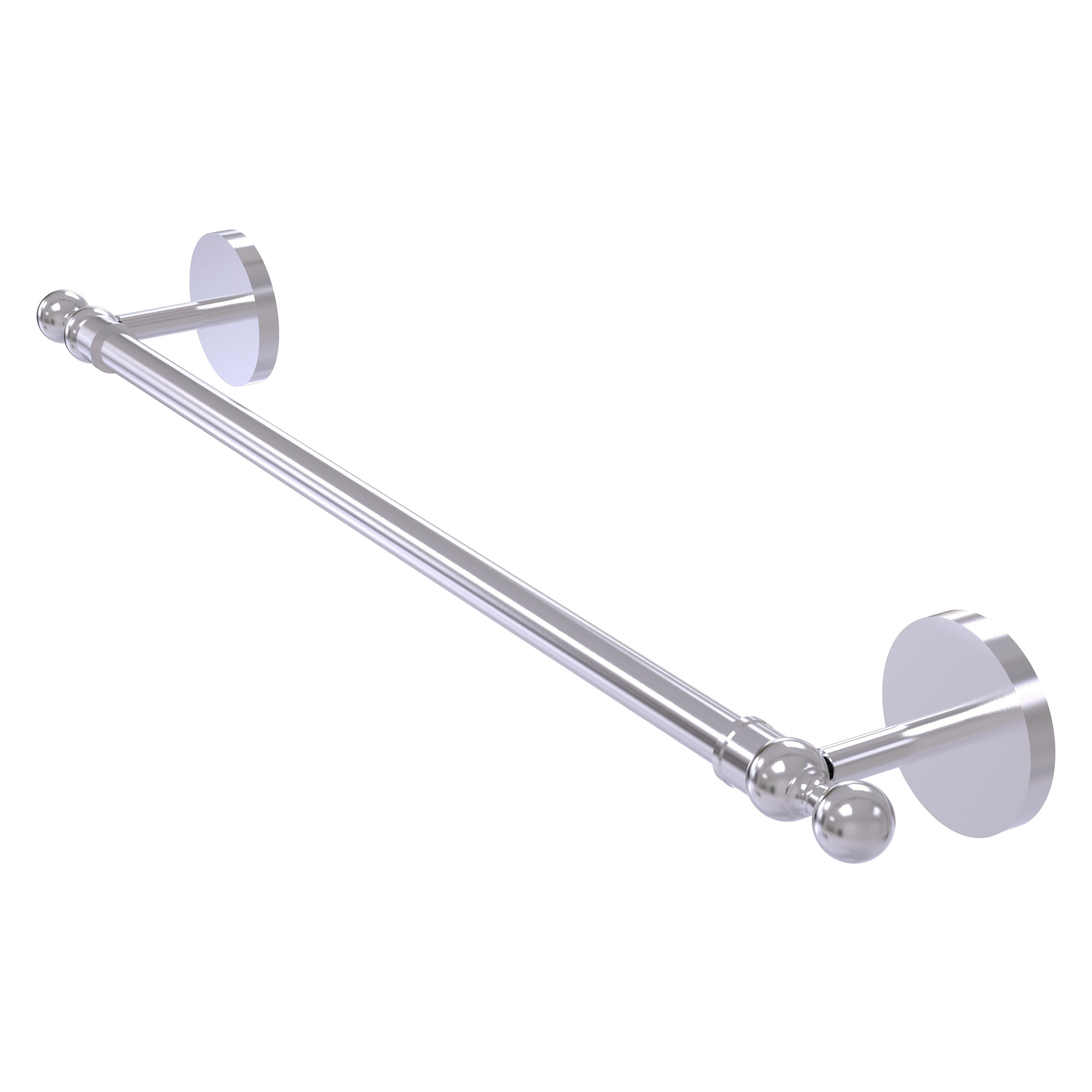 Allied Brass 1041/18-SCH Skyline 18-in Satin Chrome Wall mount Single Towel Bar