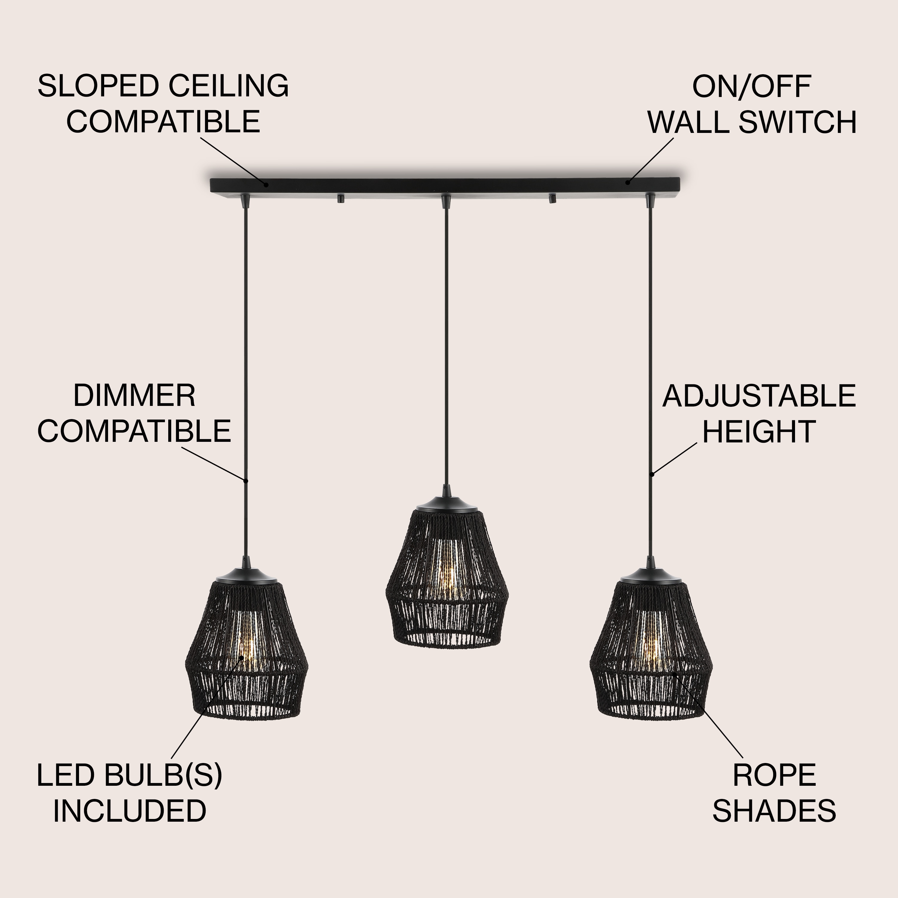 JONATHAN  Y JYL1124B Pendant-Lights - View #3