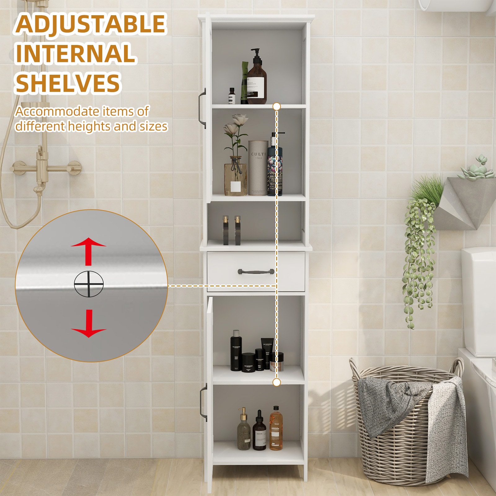 Siavonce FZ-D0102HRIMVJ Utility-Storage-Cabinets - View #3