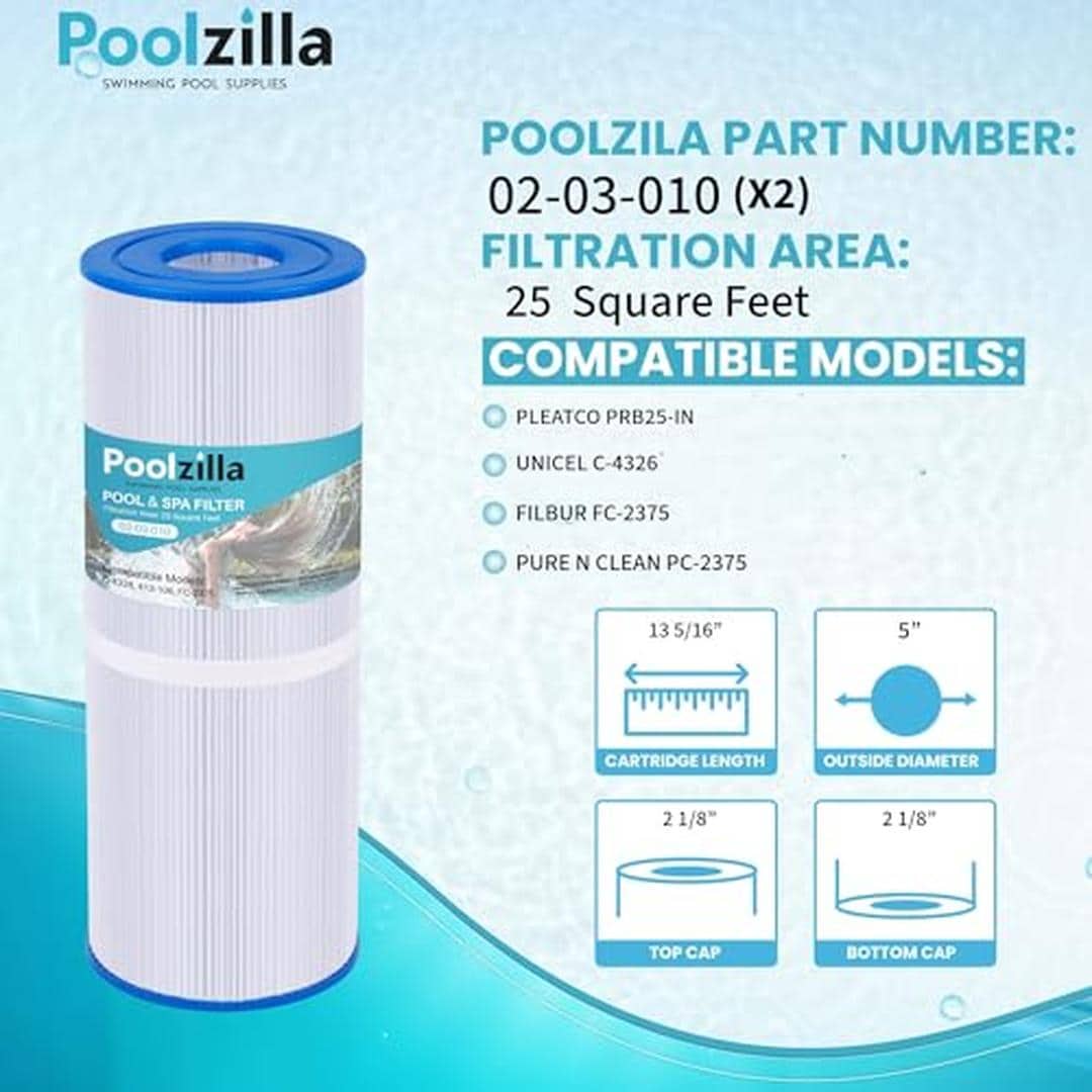 Poolzilla 02-03-010-2PK Pool-Filter-Skim-Sys-Parts - View #2
