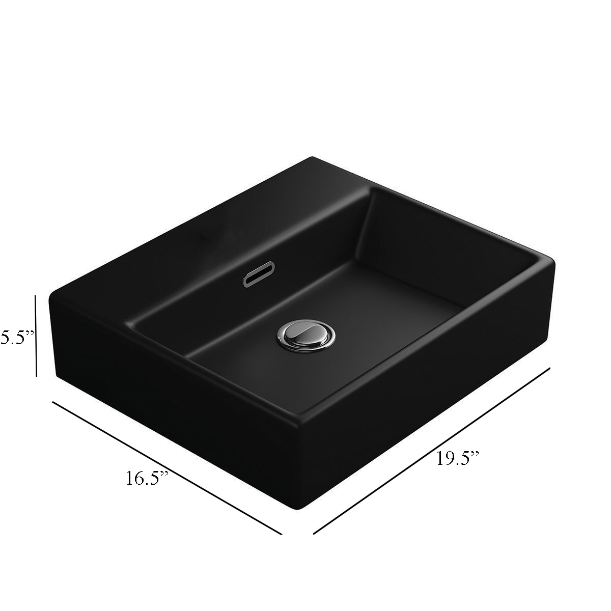WS Bath Collections QUATTRO 50.00 BG Bath-Sink - View #7