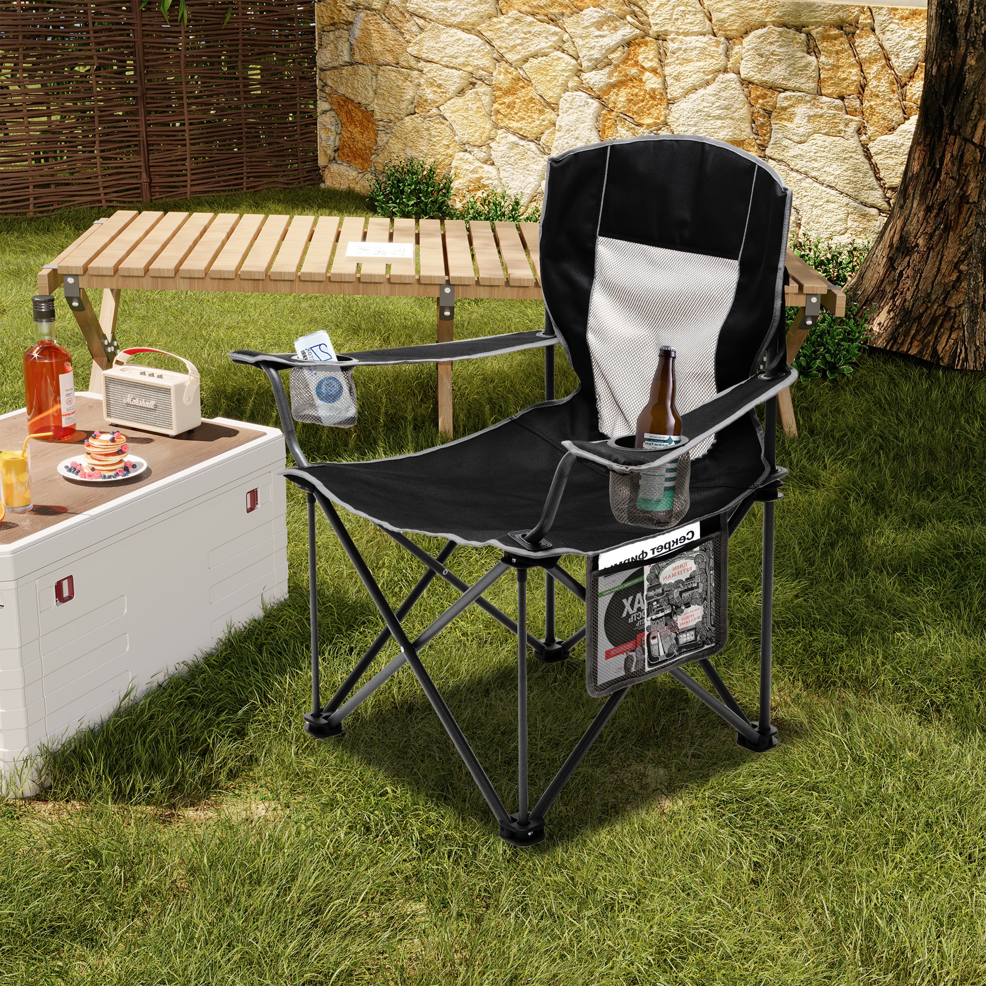 Clihome CL-CCAC2481BBK1 Beach-Camping-Chairs - View #3
