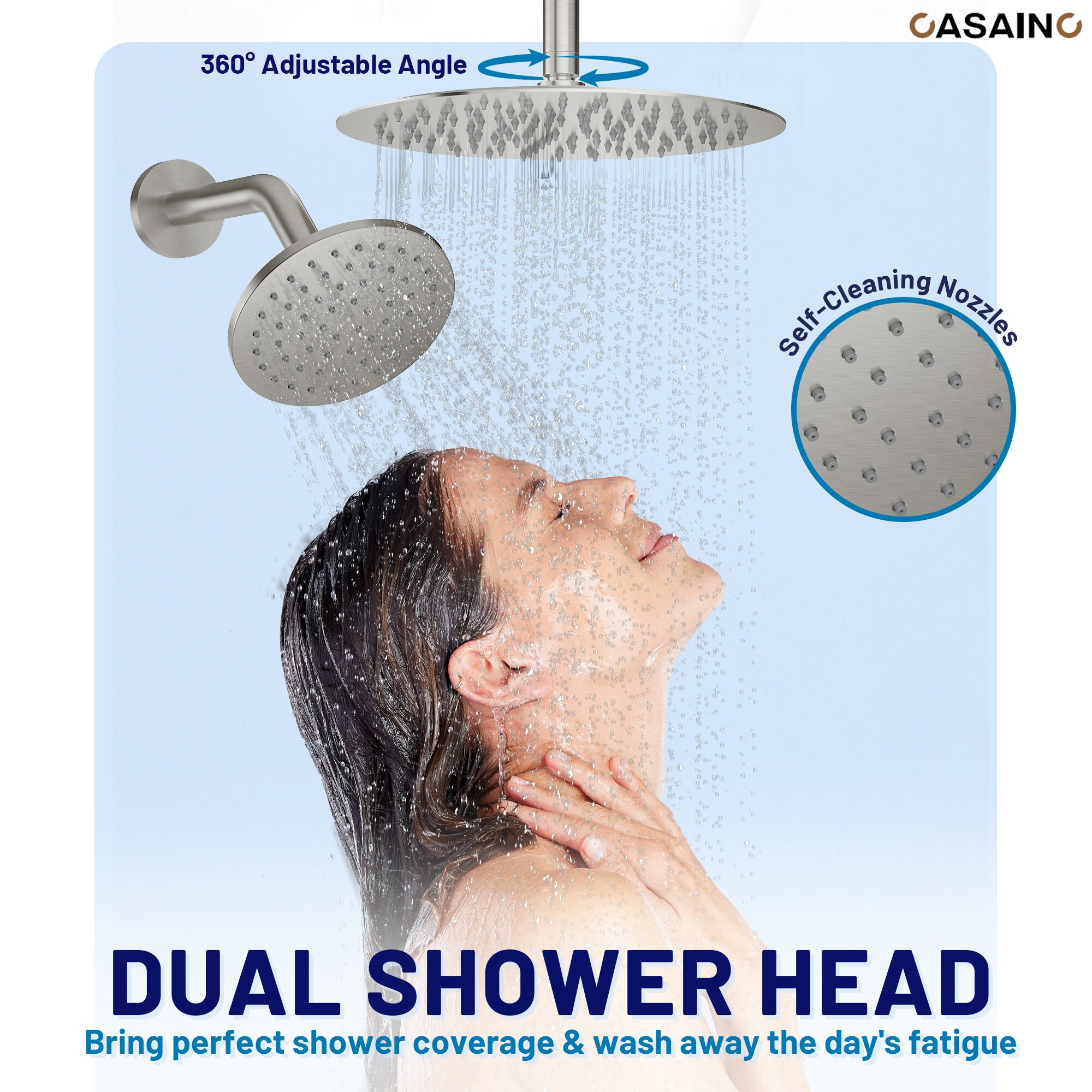 CASAINC BR01008SX12BN Showerhead-Bar-Panels - View #5