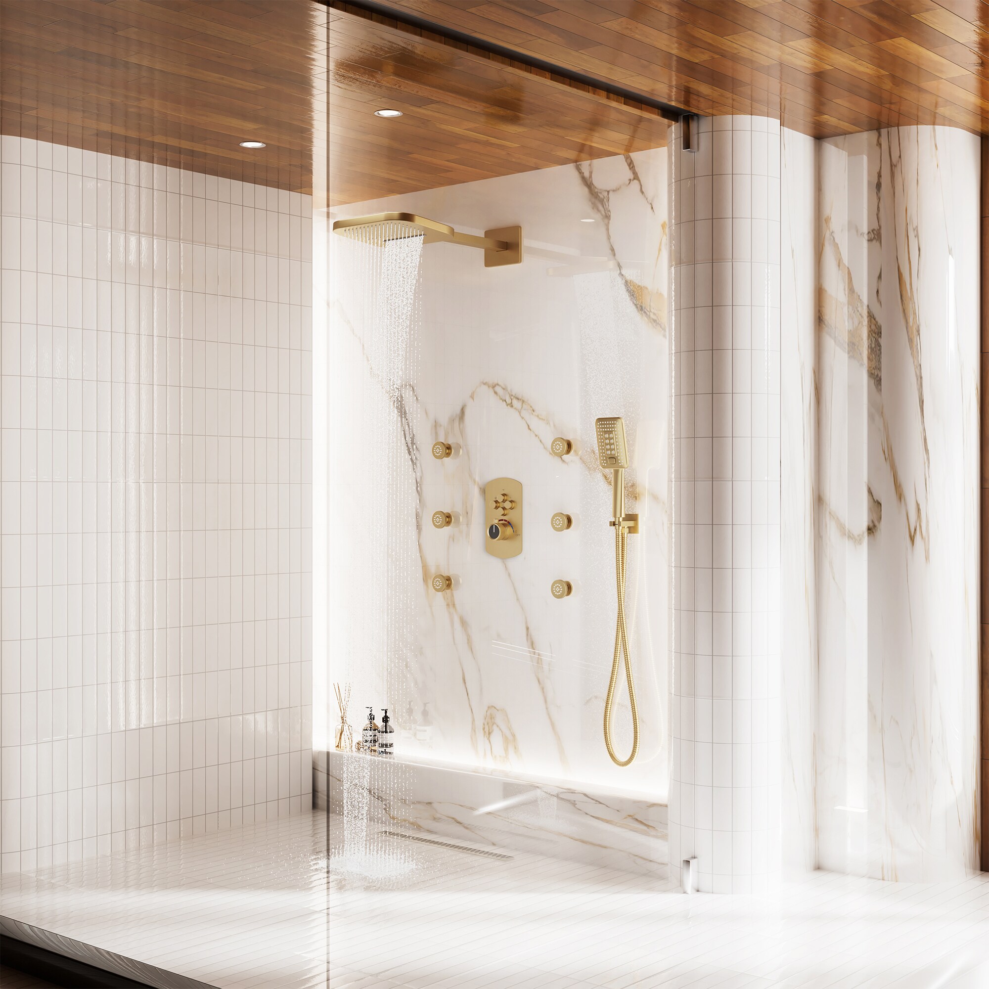 CASAINC WF-W98C03LSJ-12 Showerhead-Bar-Panels - View #4