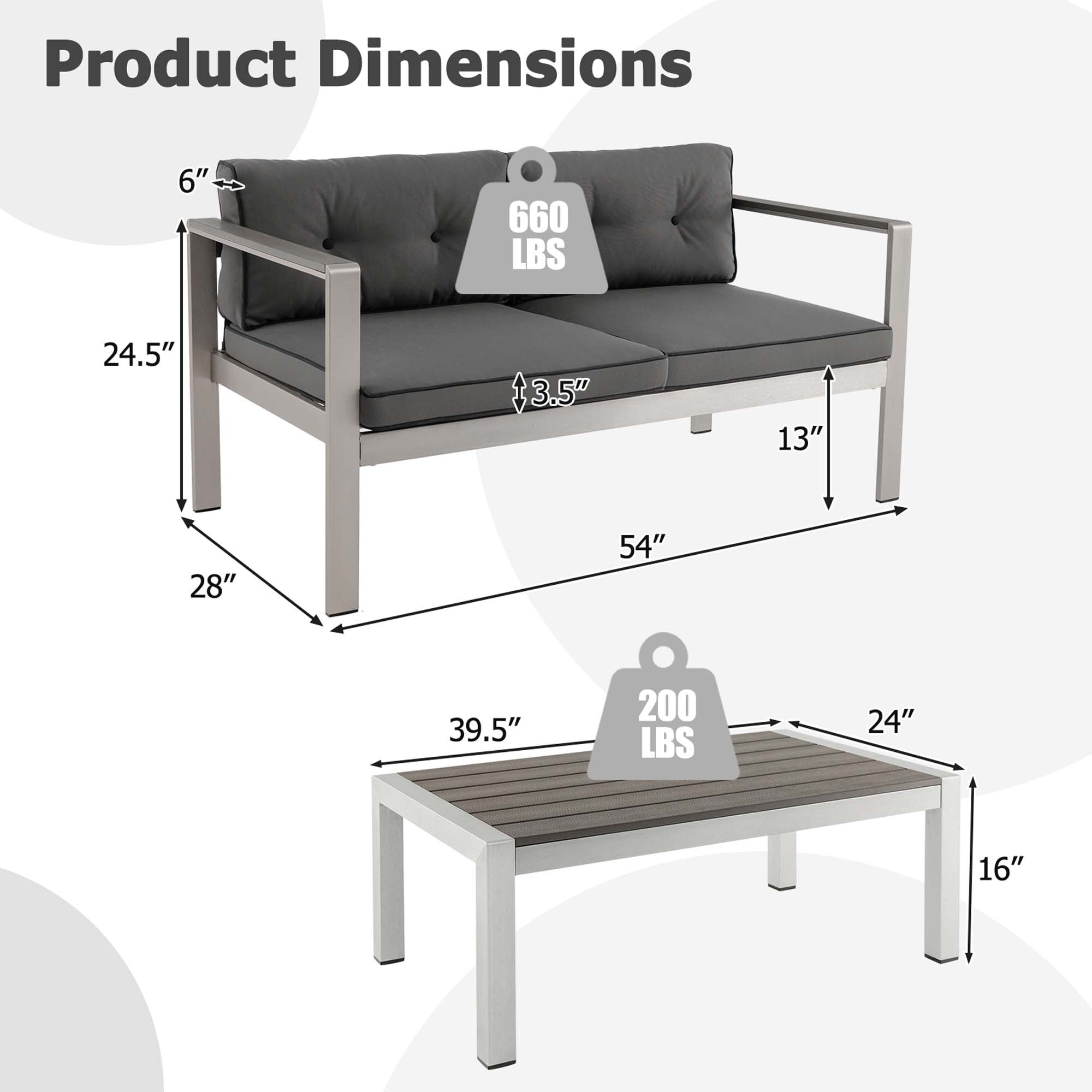 Costway LWS00123 Patio-Conversation-Sets - View #2