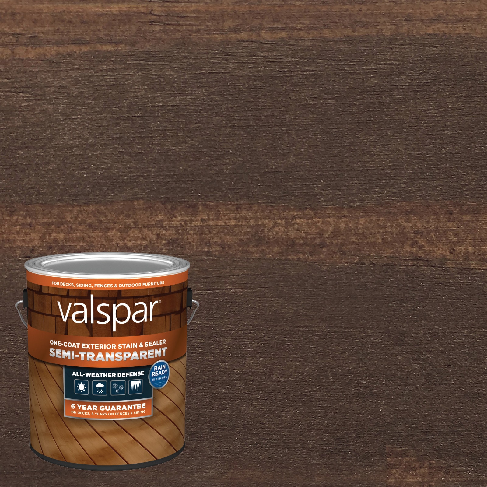 Valspar Cottage Gray Semi-transparent Exterior Wood Stain and