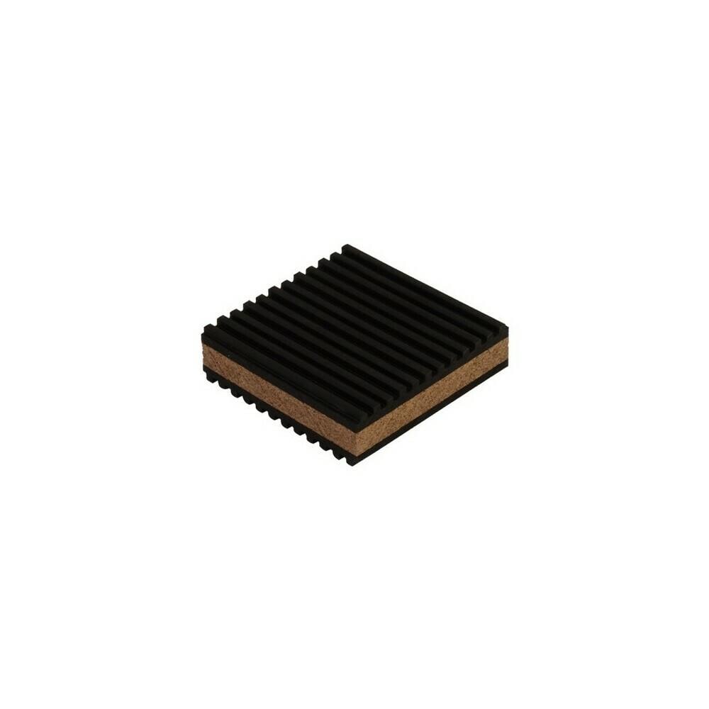 MORRIS MSPR12539 Morris Products TMP-3C 3 x 3 x 0.875 in. Rubber and Cork Anti-Vibration Pads