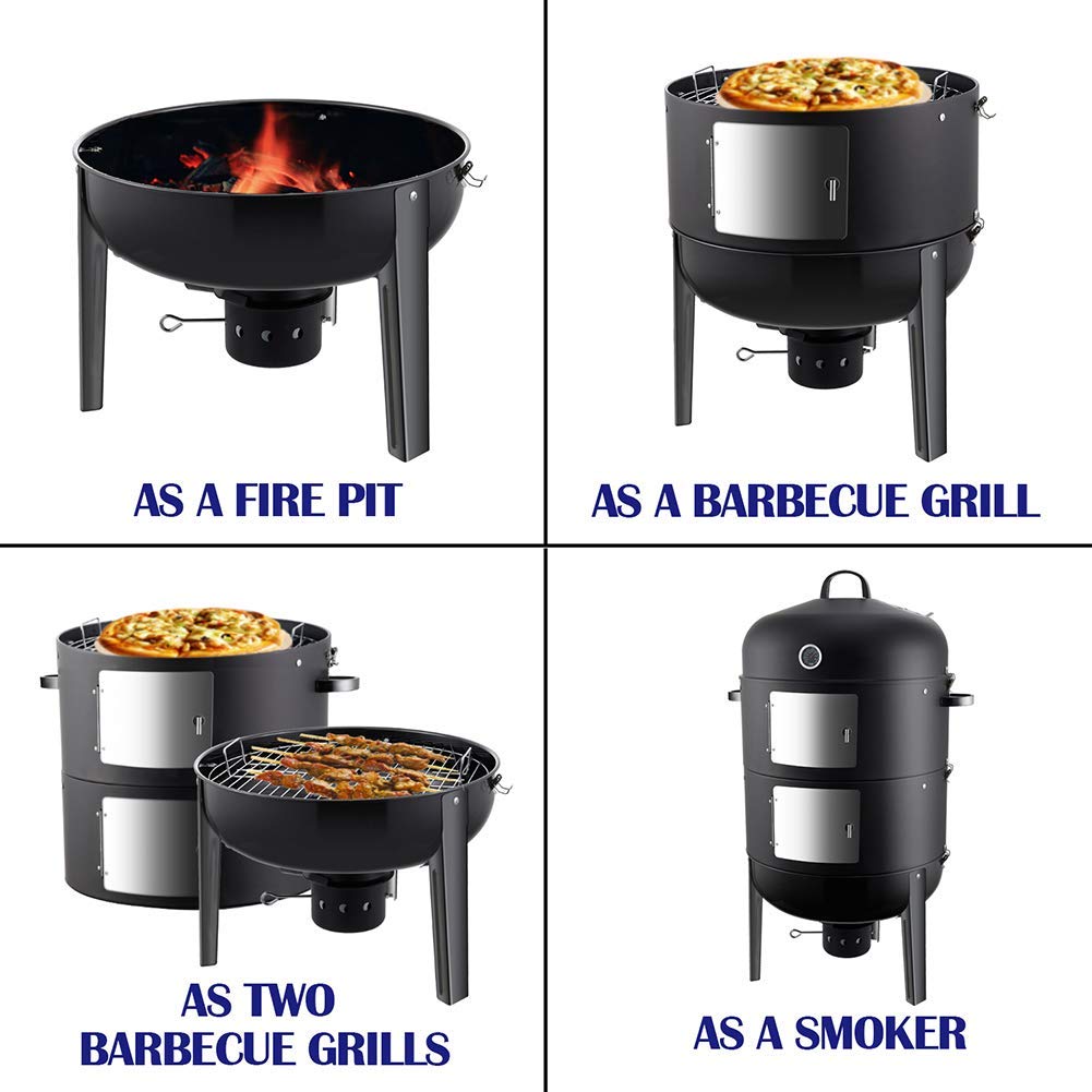 Clihome WF-RT-205-B01 Charcoal-Grills - View #8