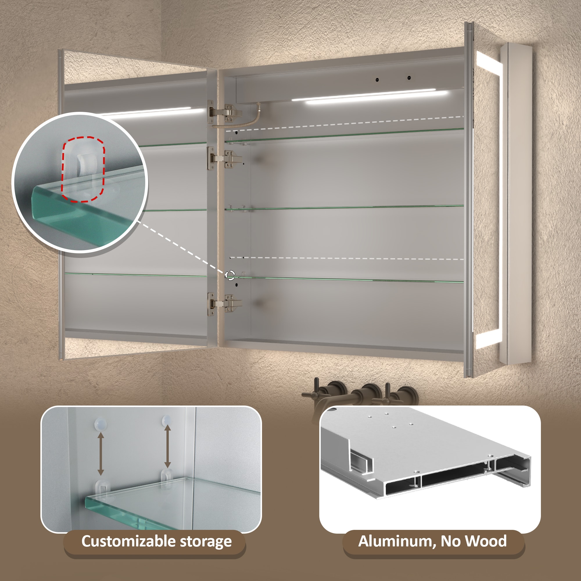ExBrite 1230WD2430V3R Bathroom-Medicine-Cabinets - View #10