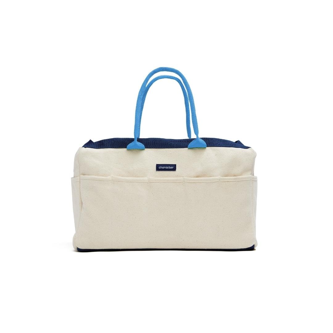 Character K-CHA-STG-BAG-BL-001 Blue Canvas 14-in W x 8.5-in D x 7-in L Tool bag