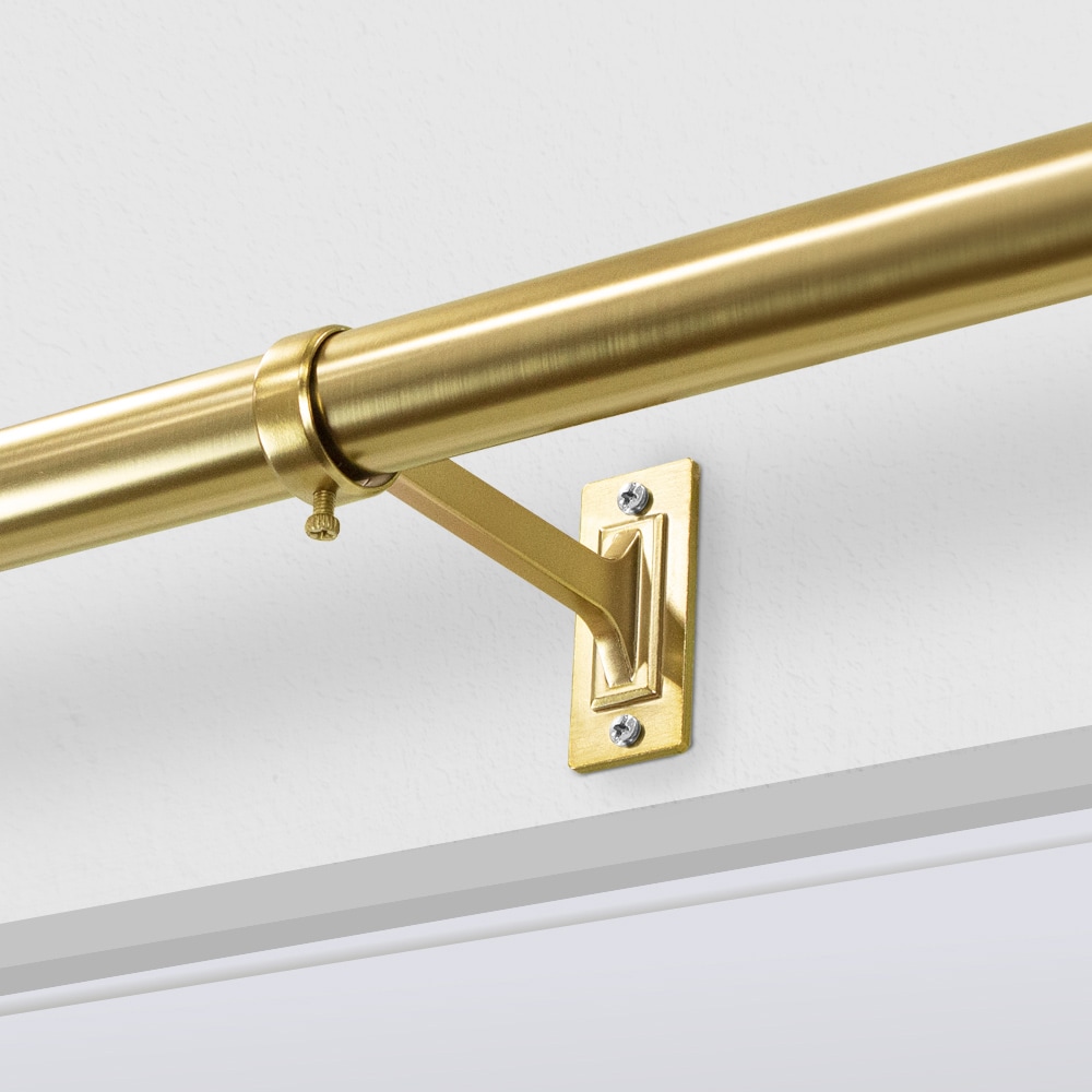 Origin 21 2-pack Brushed Gold Zinc Single Curtain Rod Bracket W3002bbg 