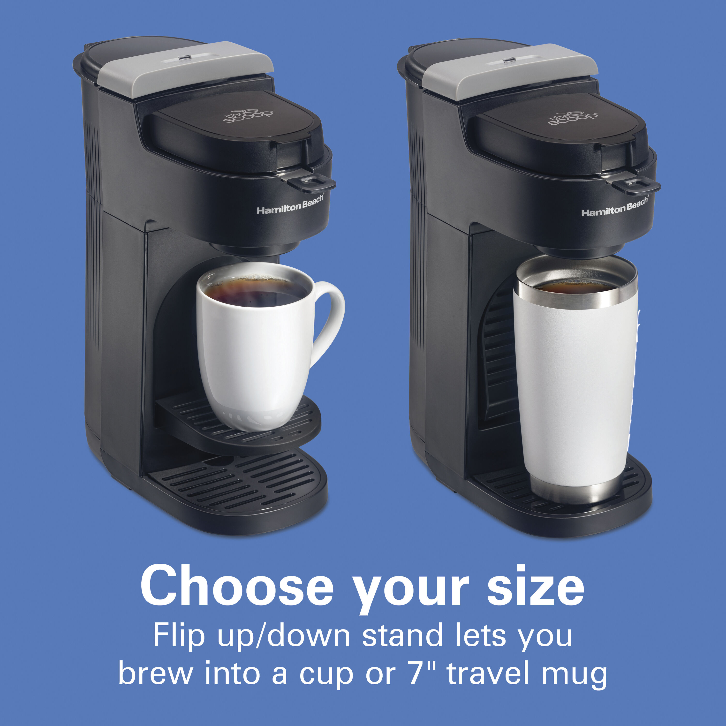 Hamilton Beach Flexbrew 1-Cup Black Single Serve Coffee Maker with